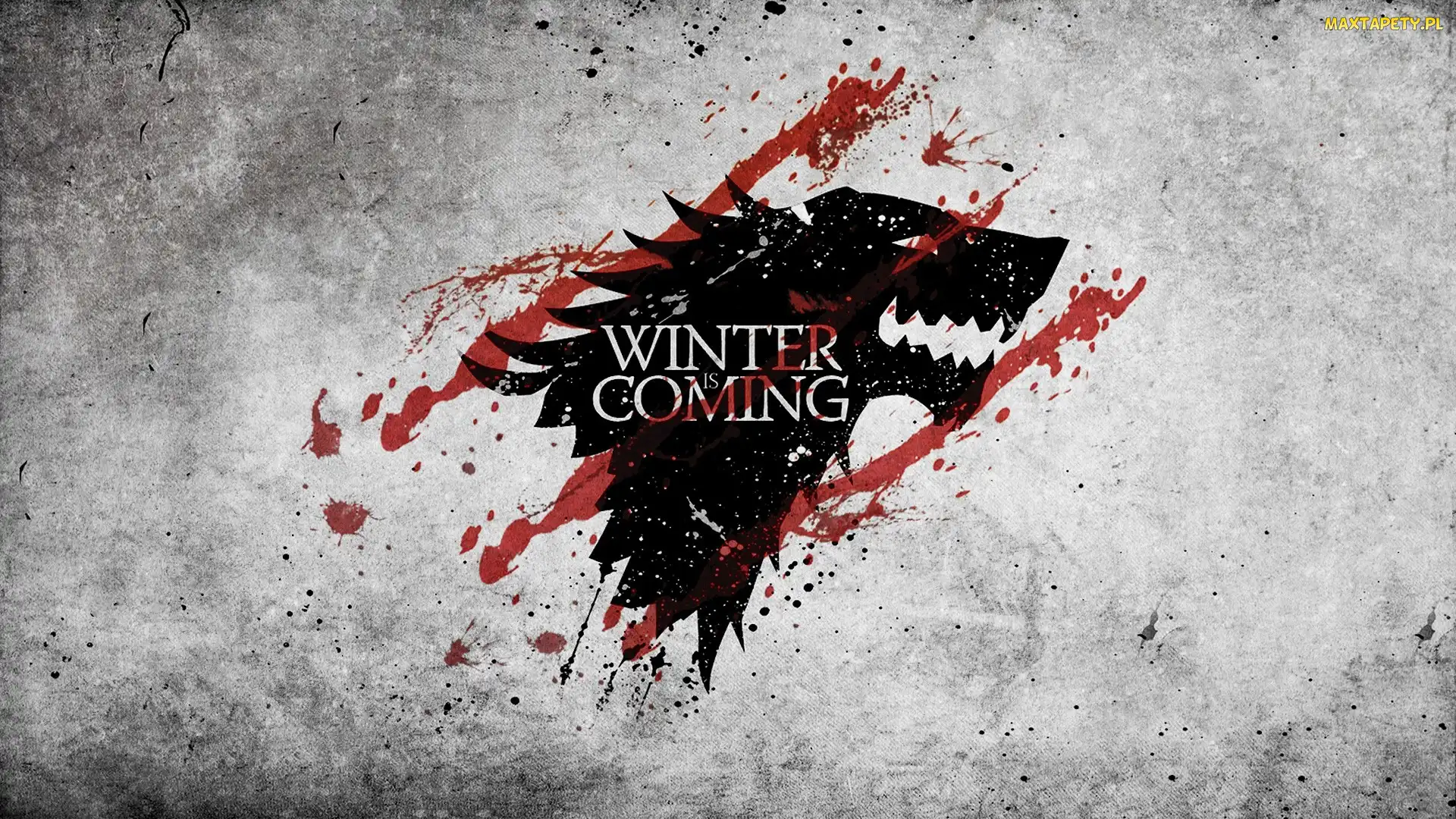 Winter is coming, Zima, Gra o tron, Nadchodzi zima, Wilk, Serial, Game of Thrones