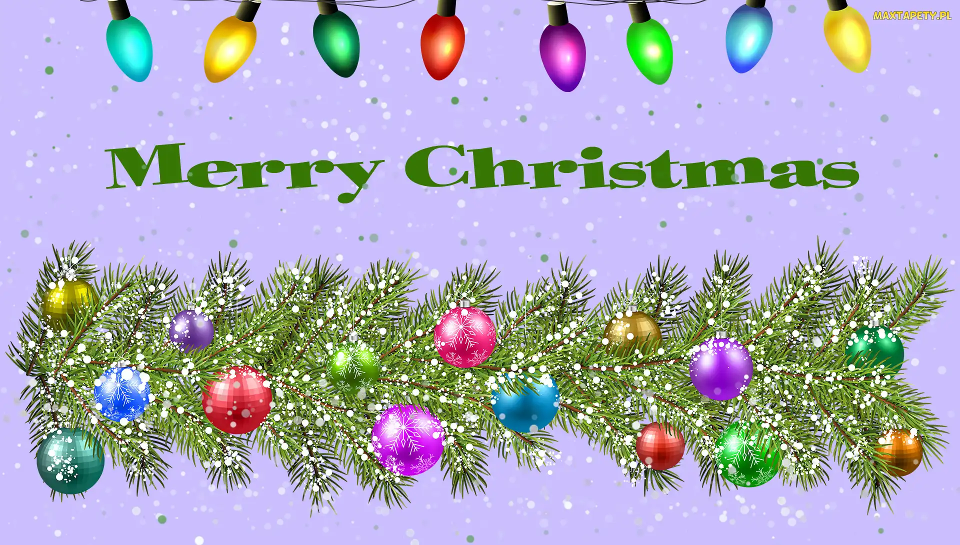 Napis, Bombki, Boże Narodzenie, Merry Christmas, Stroik, Świąteczne, Lampki