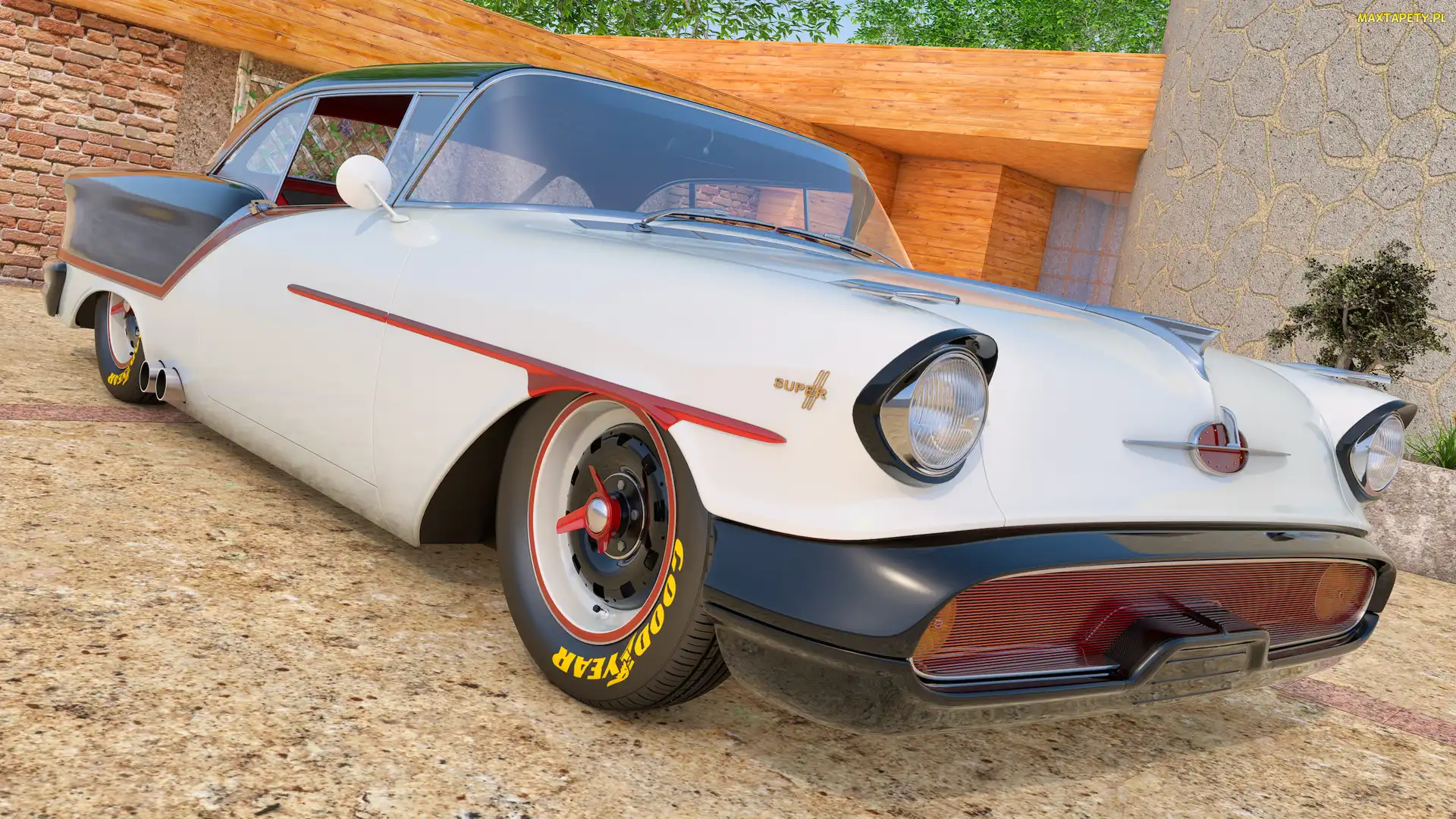 Przód, 1957, Zabytkowy, Oldsmobile 88 Coupe