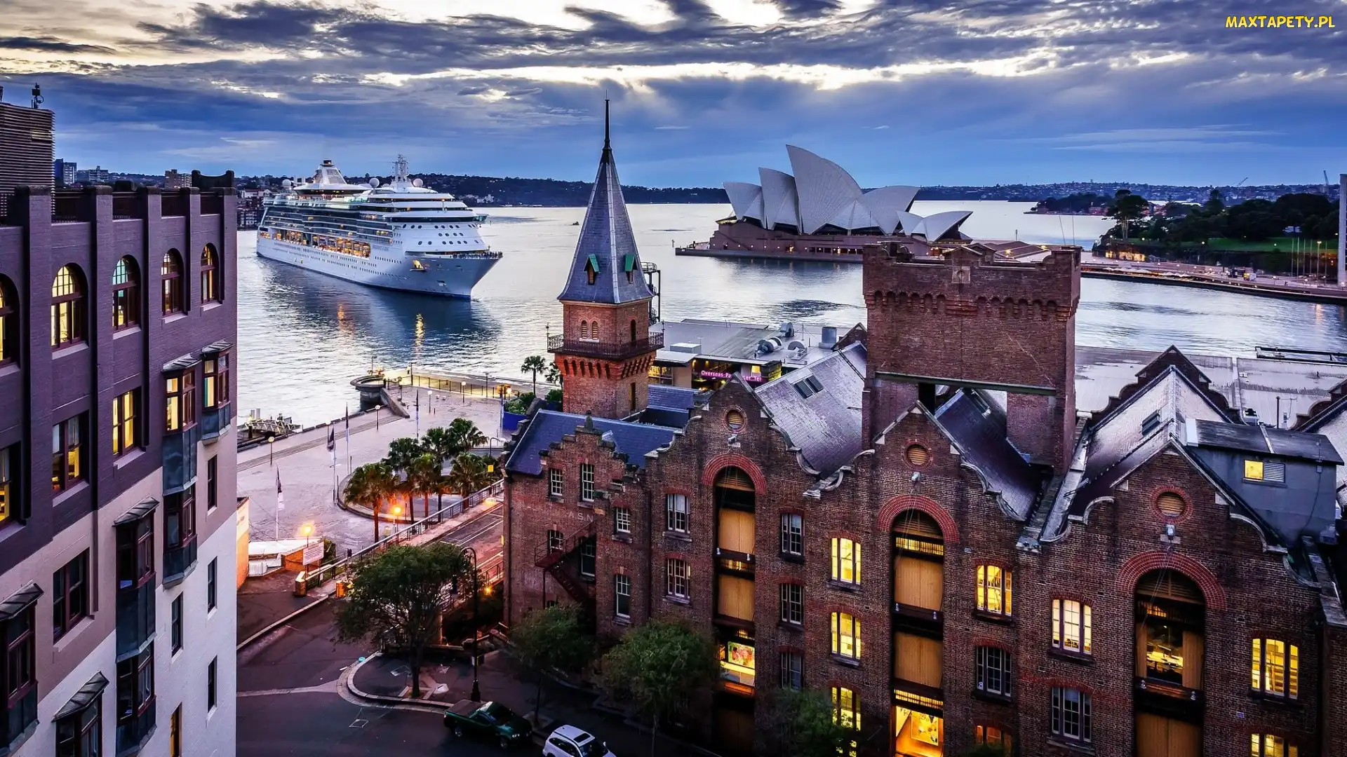 Sydney Opera House, Domy, Sydney, Australia, Morze, Statek