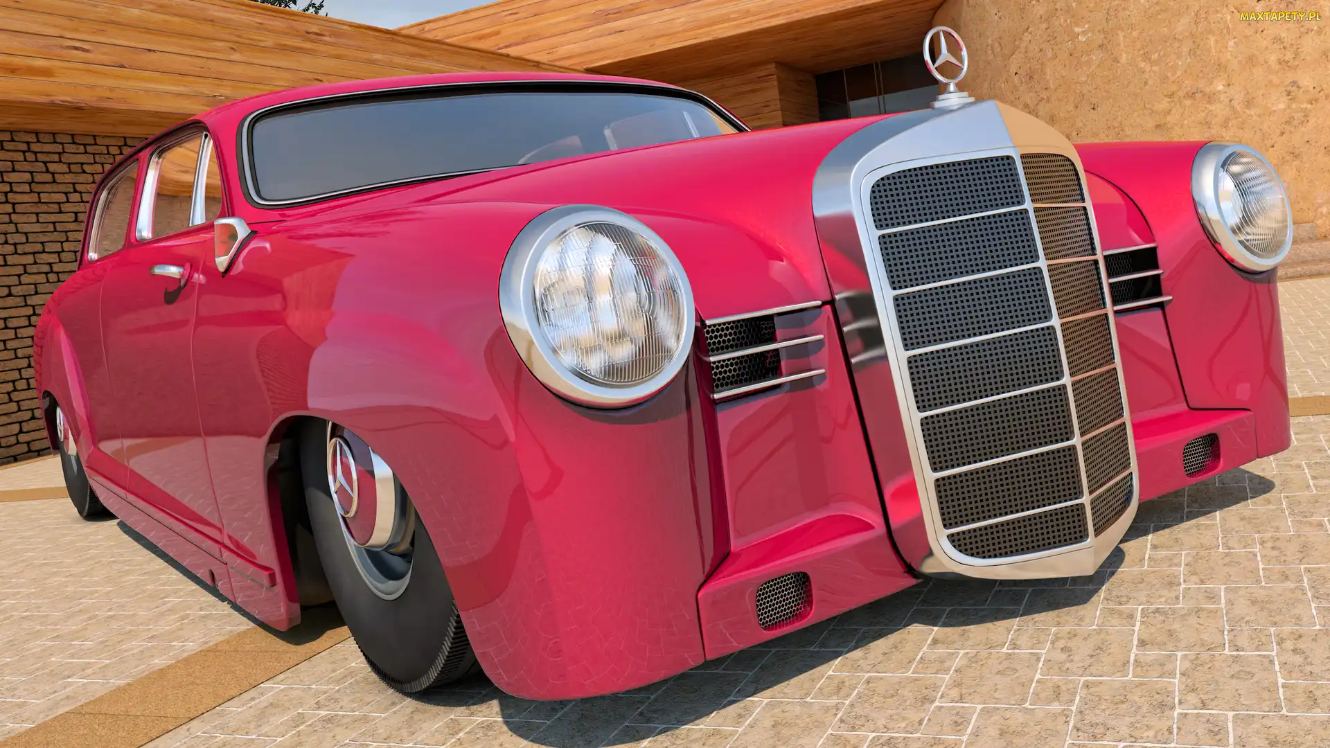 Zabytkowy, Przód, 1953, Mercedes Benz 180
