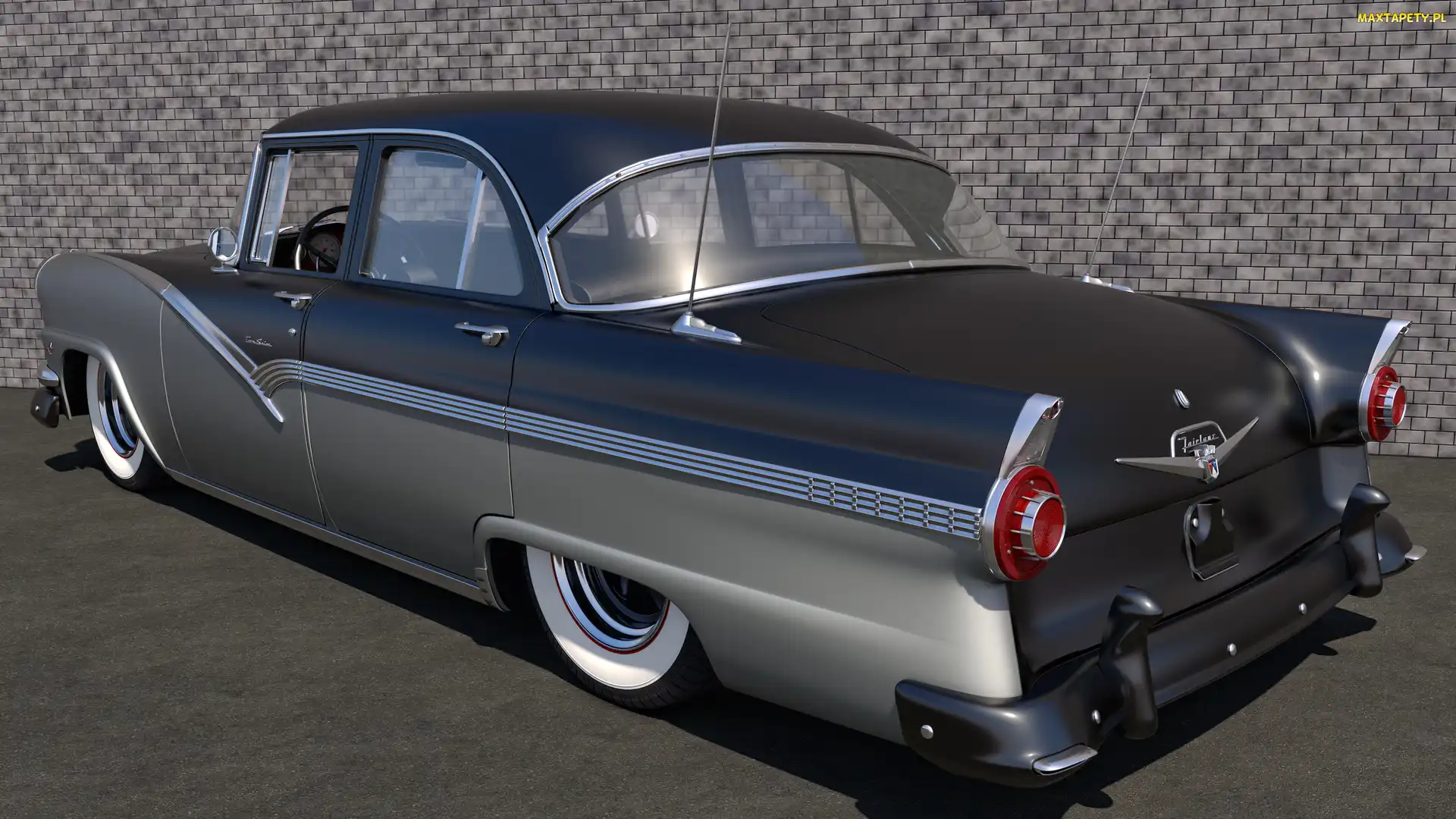 Ford Fairlane Town Sedan, Tył, 1956, Zabytkowy