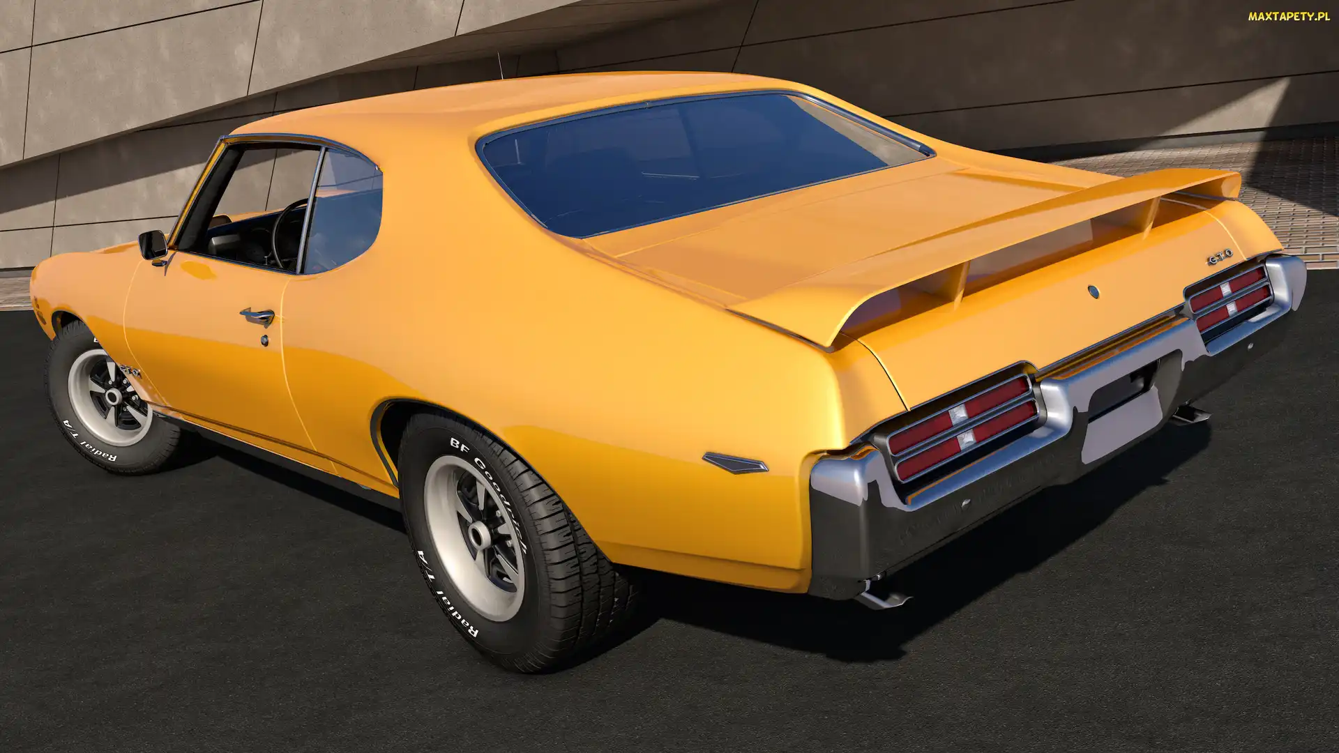 Zabytkowy, 1969, Żółty, Pontiac GTO