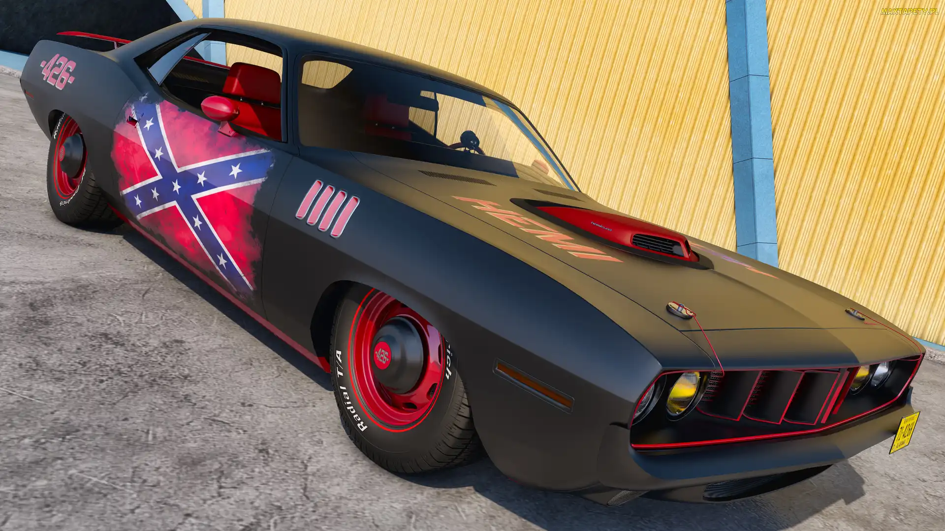 Plymouth Cuda 426, Bok, Zabytkowy, 1971