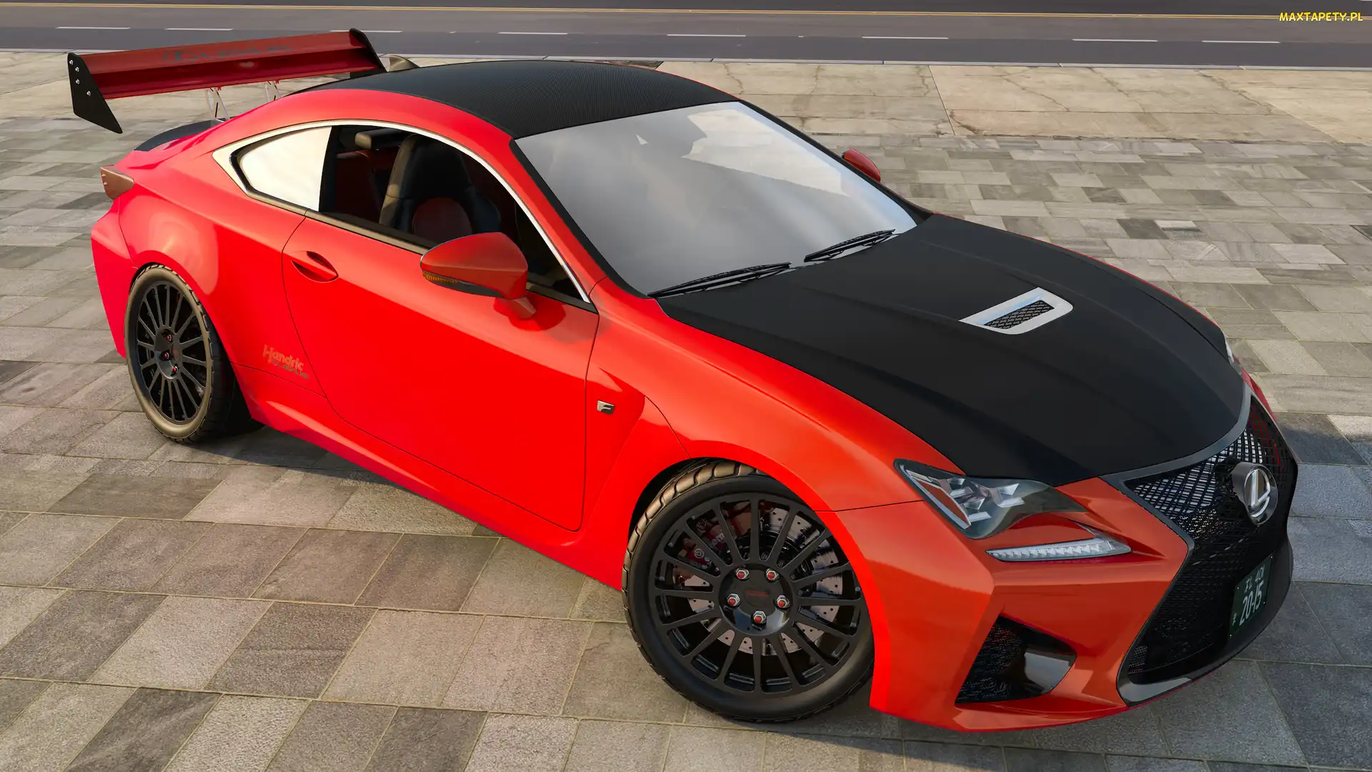 Lexus RC F, 2015, Czerwono-czarny