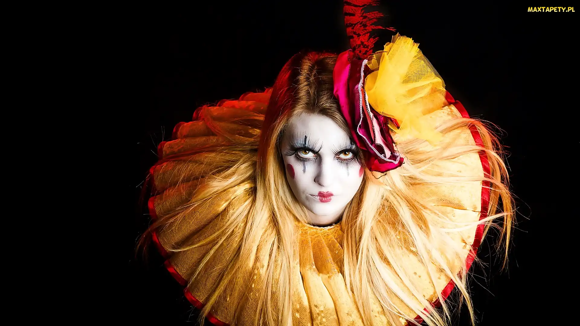 Makijaż, Pierrot, Kobieta
