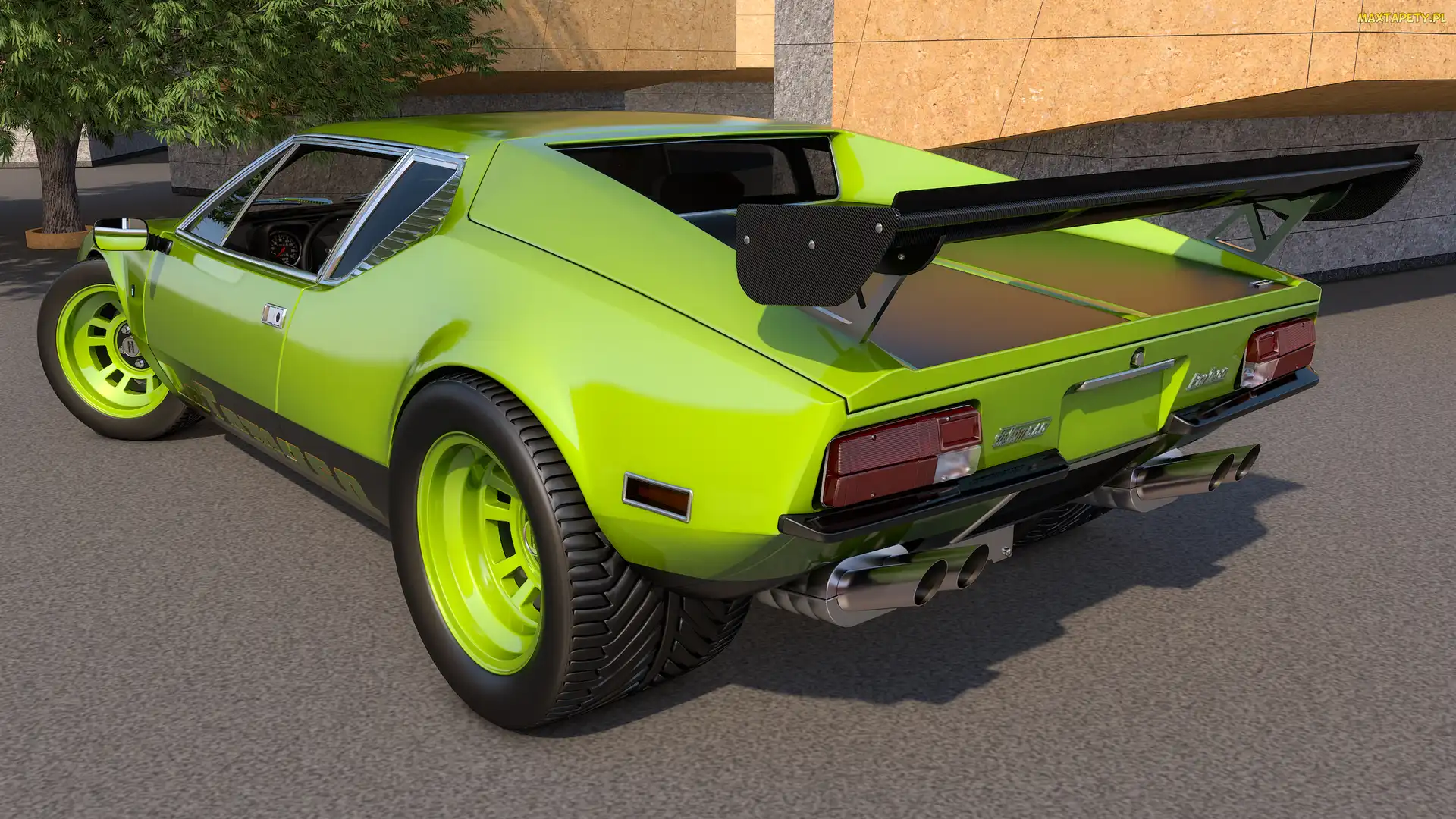 Zabytkowy, 1971, Zielony, De Tomaso Pantera