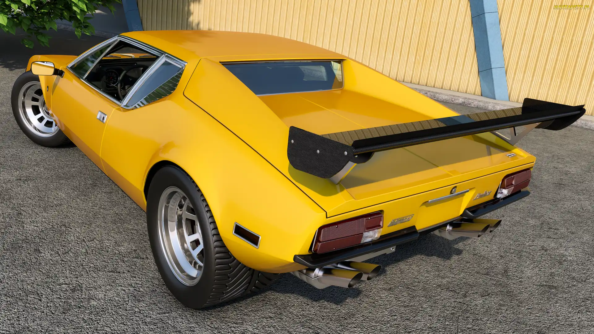Zabytkowy, 1971, Żółty, De Tomaso Pantera