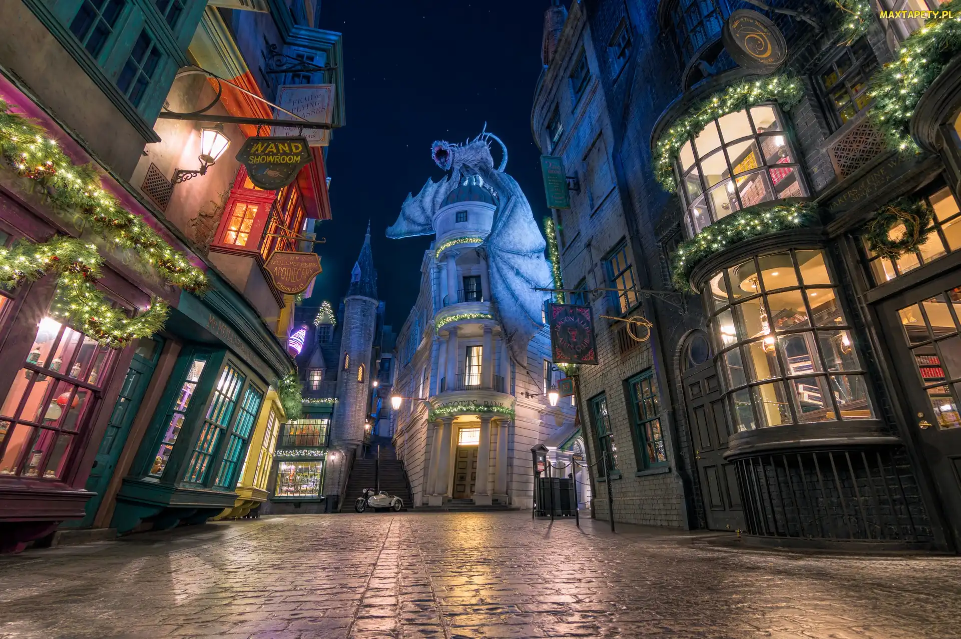 Stan Floryda, Universal Studios Florida, Park rozrywki, Ulica, Smok, Stany Zjednoczone, Domy, Orlando