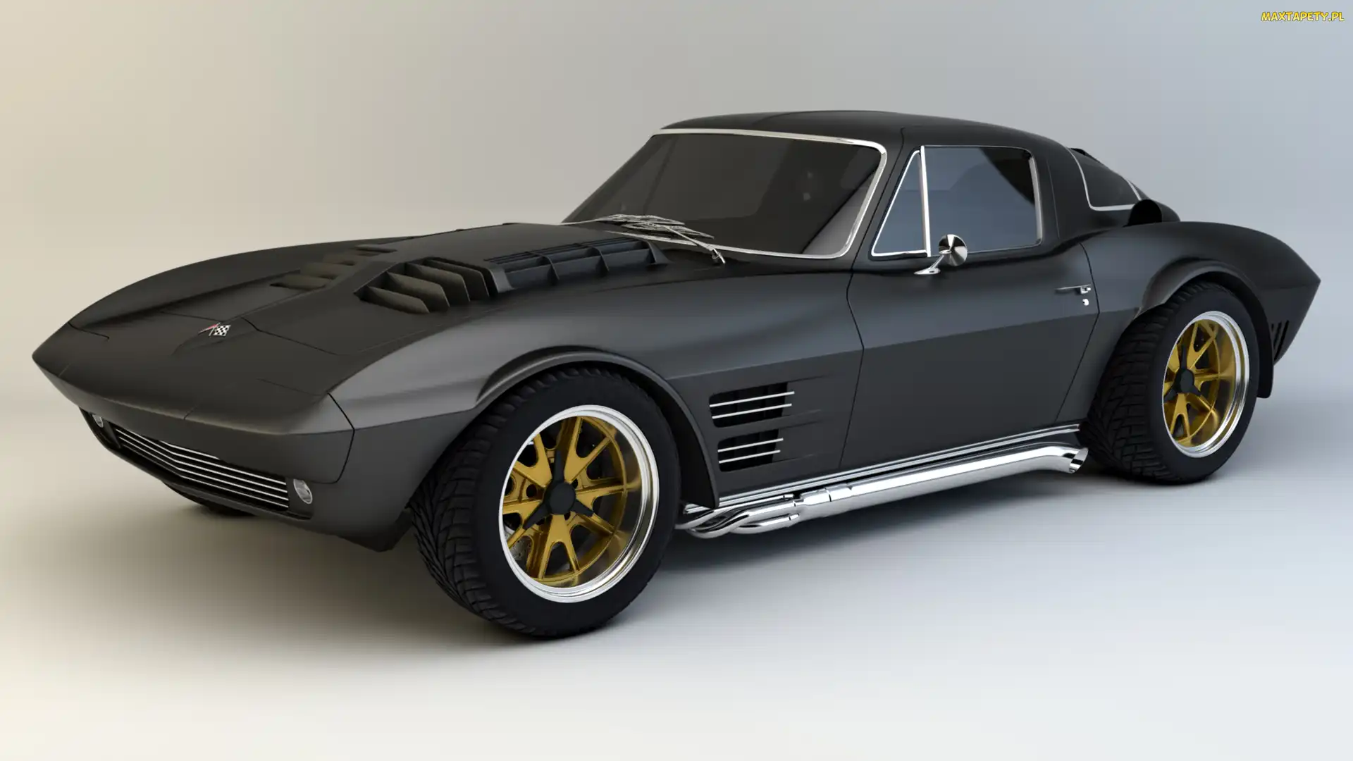1964, Chevrolet Corvette Grand Sport, Zabytkowy, Czarny