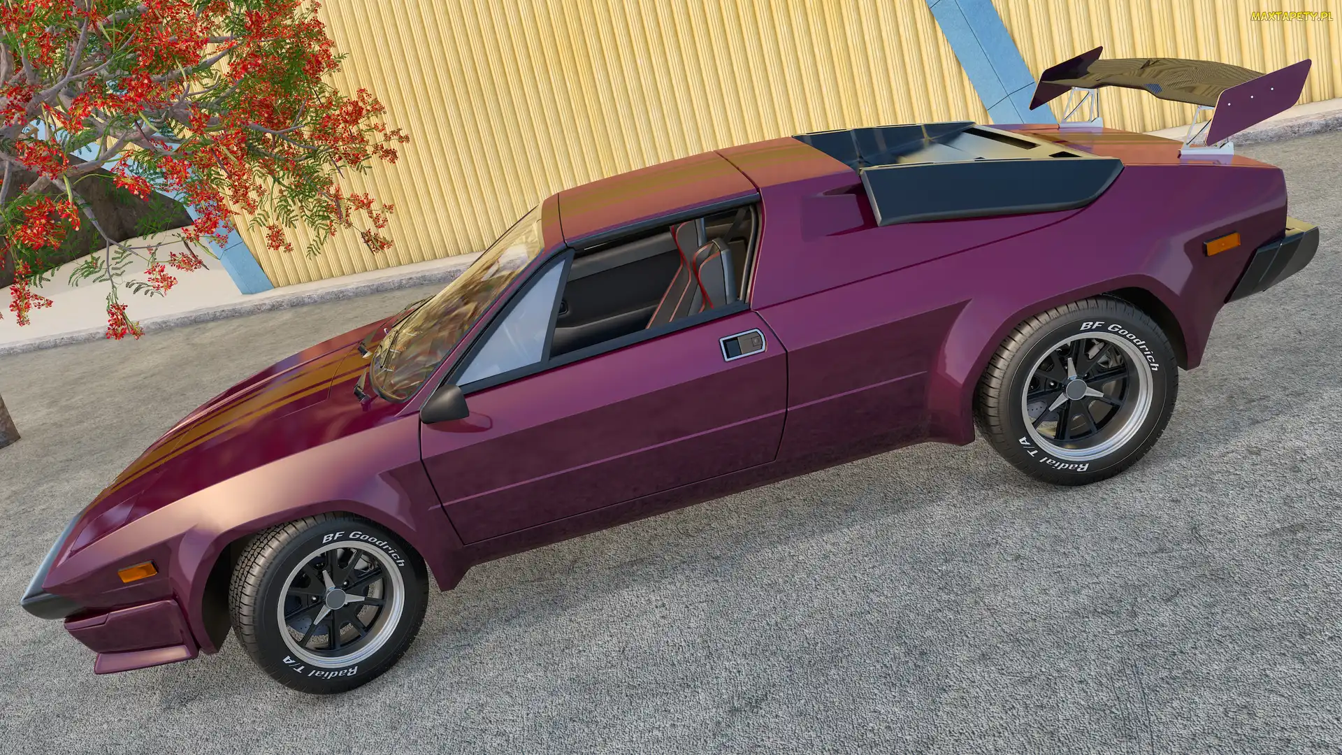 Lamborghini Jalpa, 1988, Fioletowy