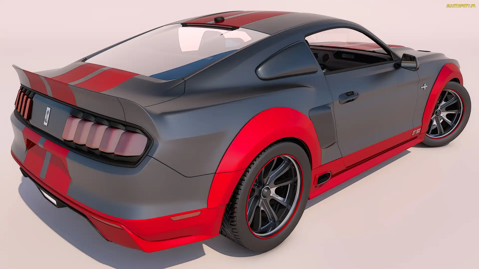 Czarno-czerwony, Ford Mustang GT 500
