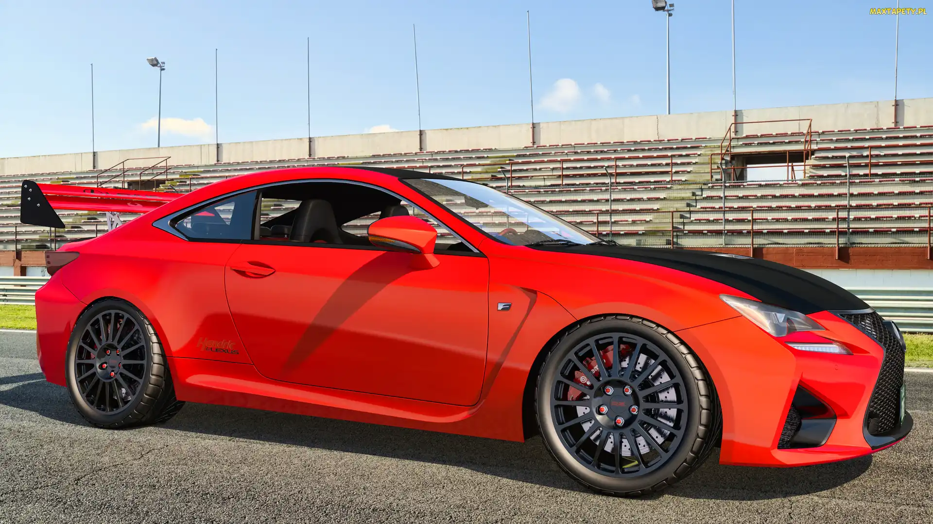 Lexus RC F, 2015, Czerwony
