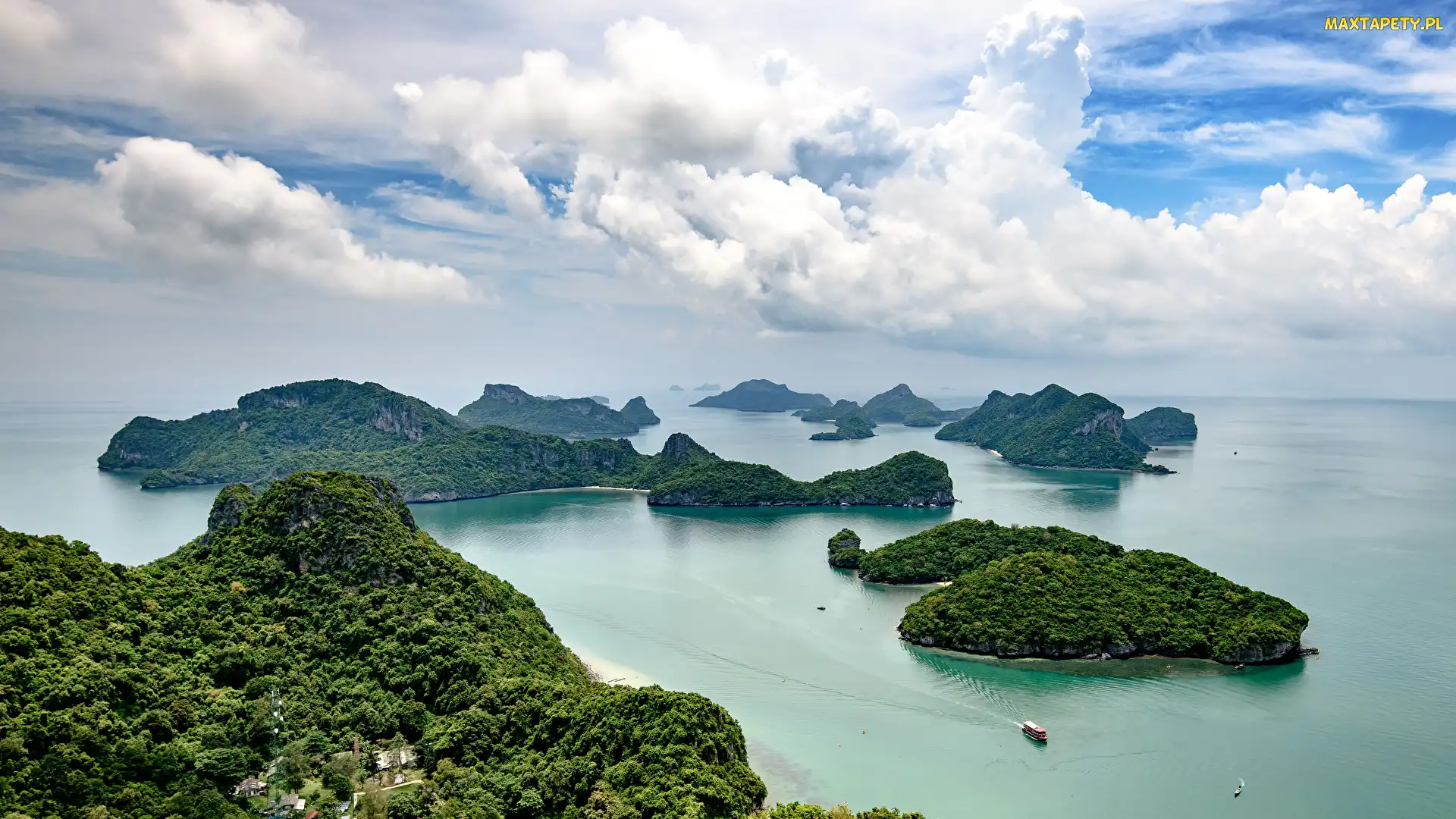 Morze, Wyspy, Tajlandia, Rezerwat przyrody Mu Ko Ang Thong National Park