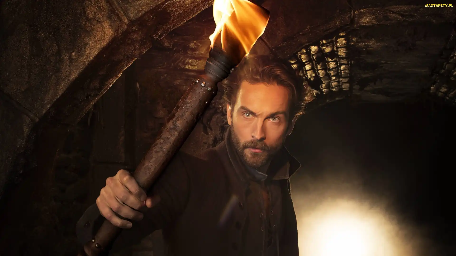 Serial, Jeździec bez głowy, Pochodnia, Postać Ichabod Crane, Aktor Tom Mison, Sleepy Hollow
