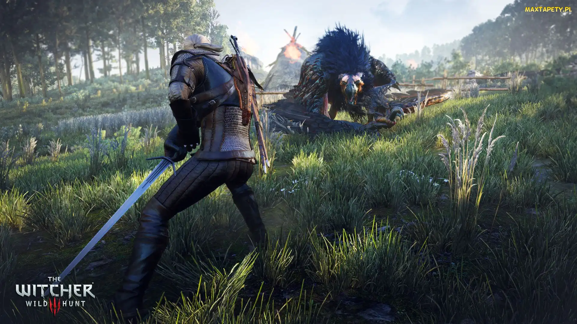 Smok, Geralt, The Witcher 3 Wild Hunt, Wiedźmin 3 Dziki Gon