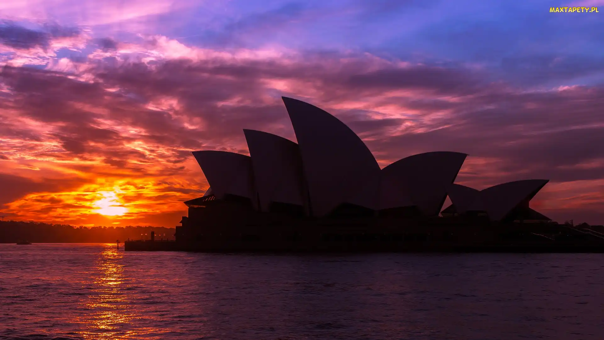 Wschód słońca, Australia, Sydney Opera House, Sydney