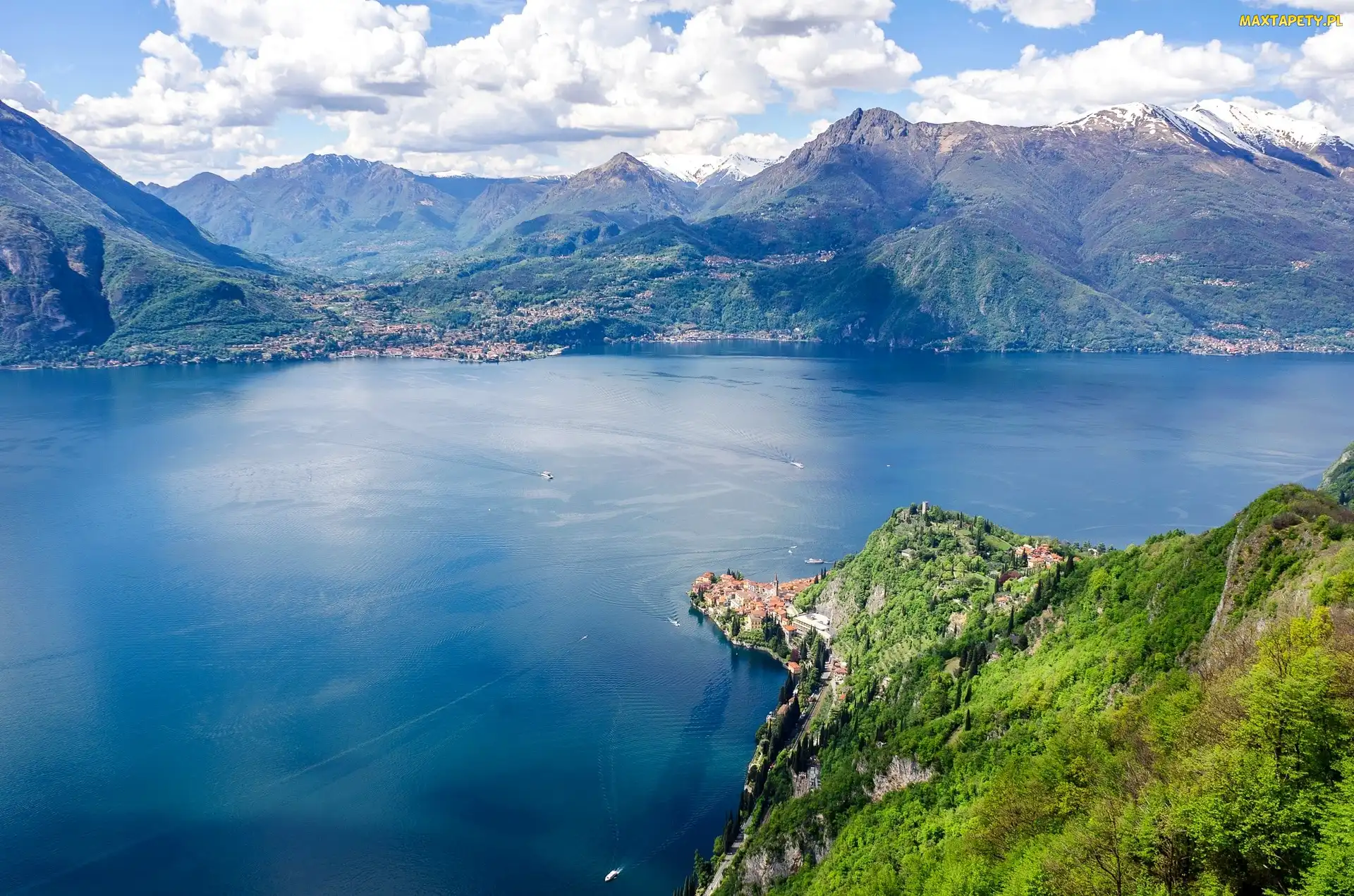 Góry Alpy, Jezioro Lago di Como, Włochy