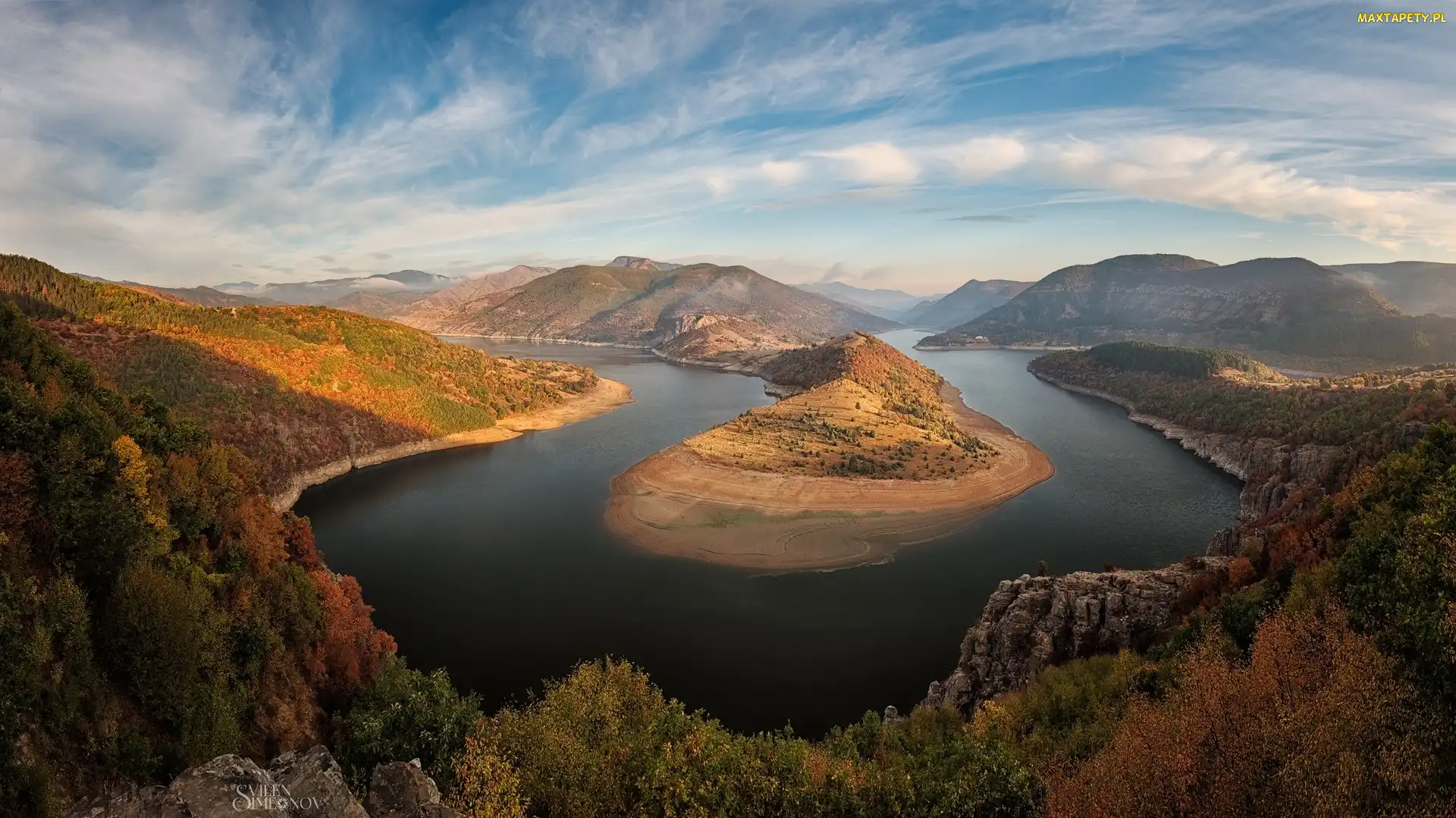 Rzeka Arda, Góry Rodopy, Zakola, Meander, Bułgaria