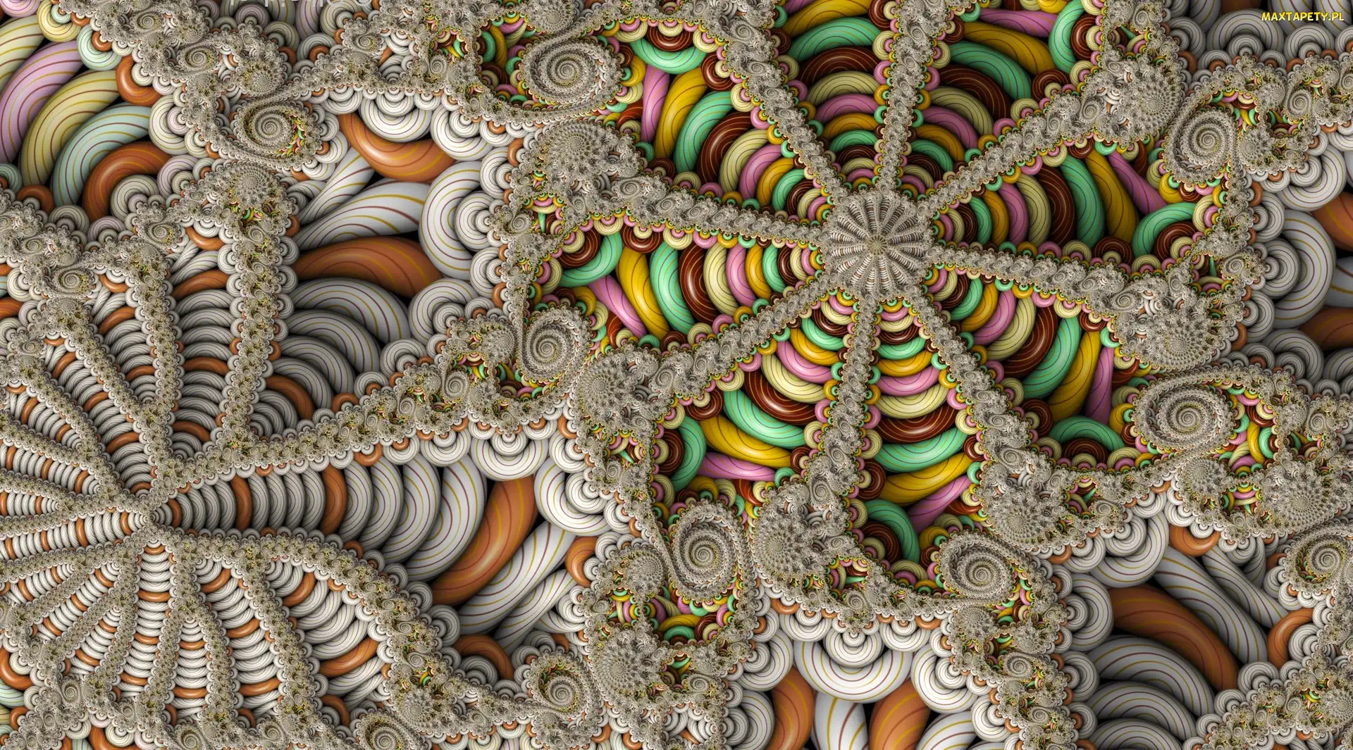 Wzory, Rozety, Mandelbulb, Fraktal