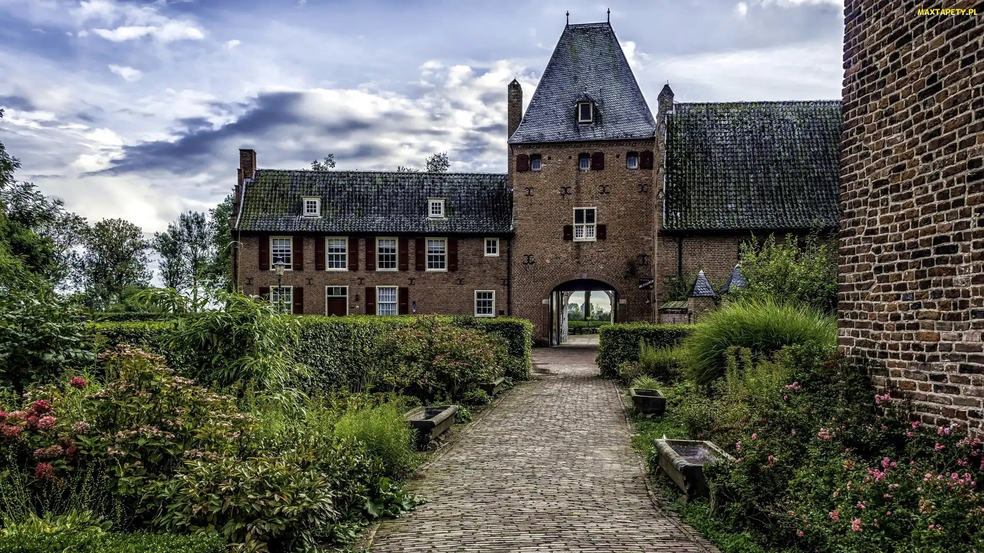 Zamek Doorwerth, Holandia, Miasto Arnhem, Ogród