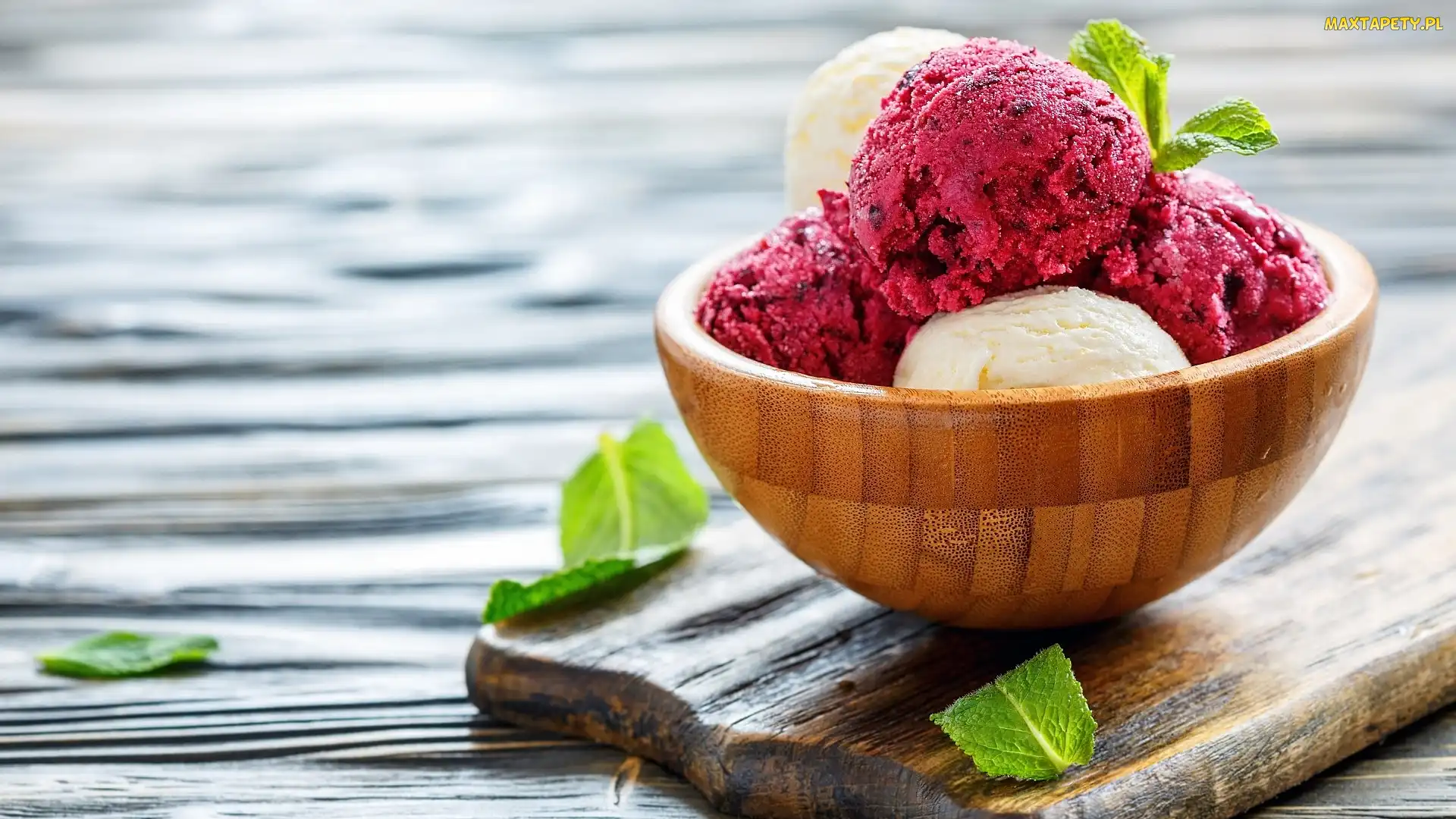 Lody, Deska, Mięta, Miseczka, Gałki