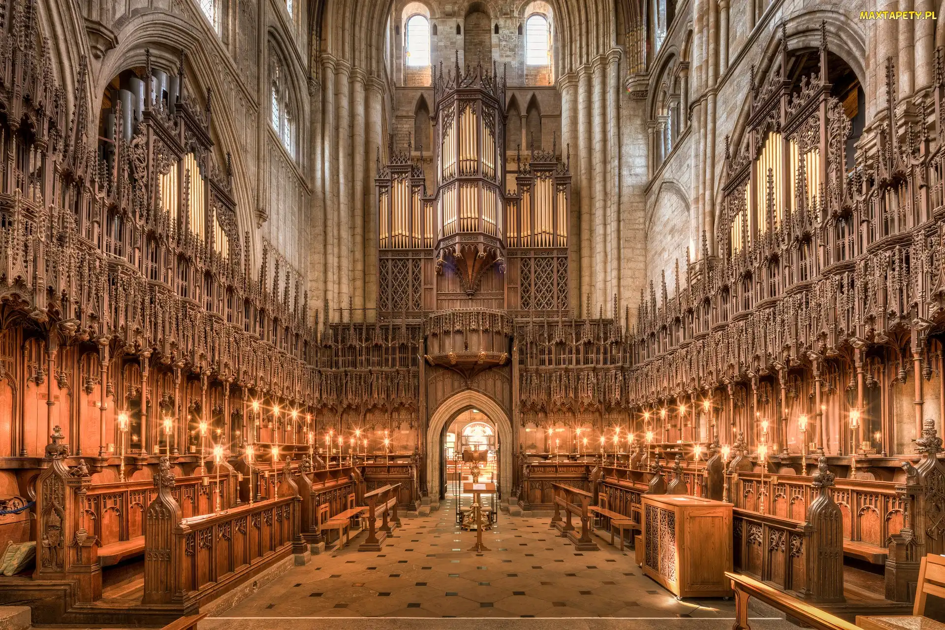 Kościół, Katedra w Ripon, Organy, Anglia, Wnętrze, Hrabstwo North Yorkshire