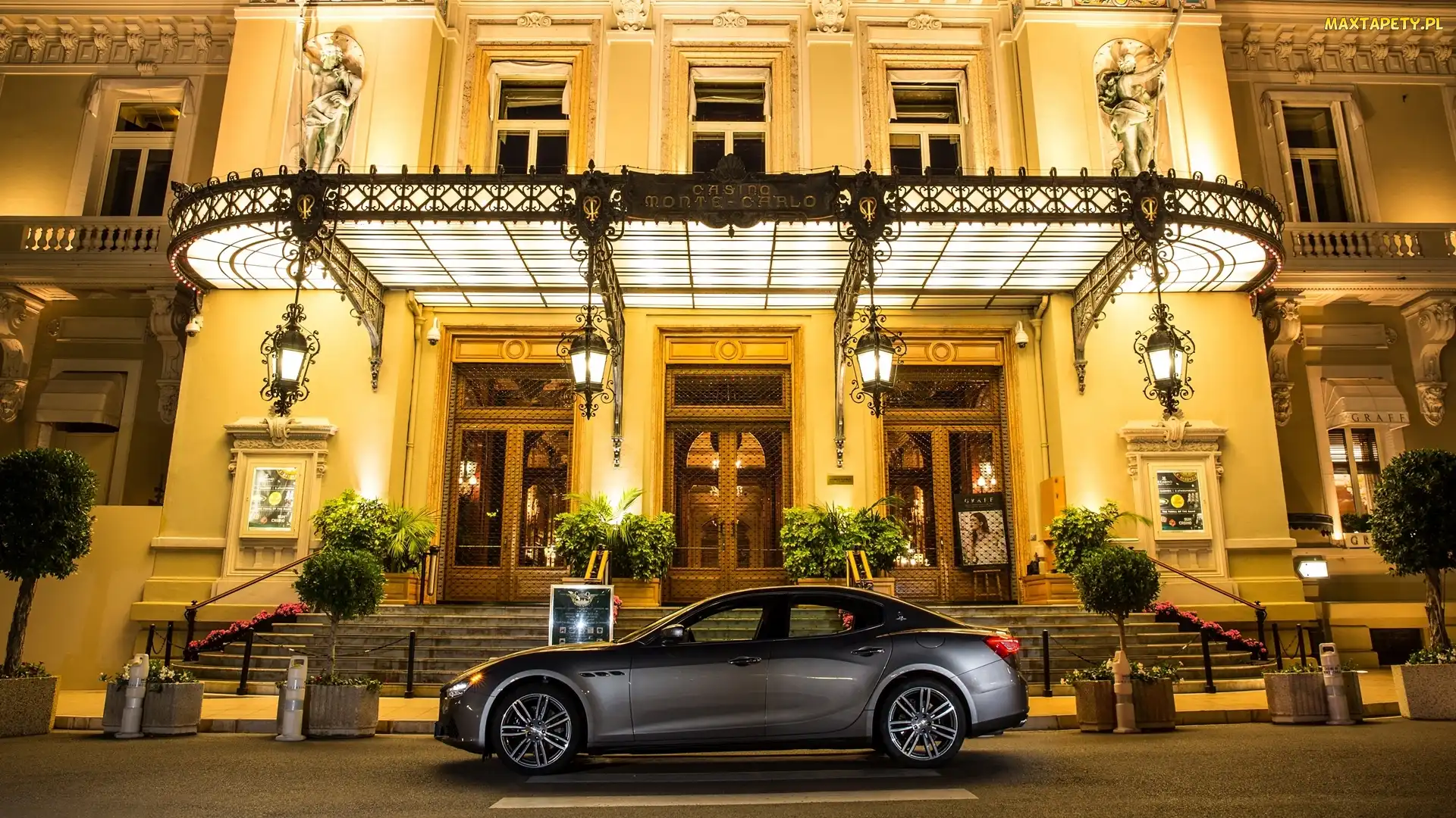 Budynek, Monako, Monte Carlo Casino, Kasyno, Maserati Ghibli S Q4