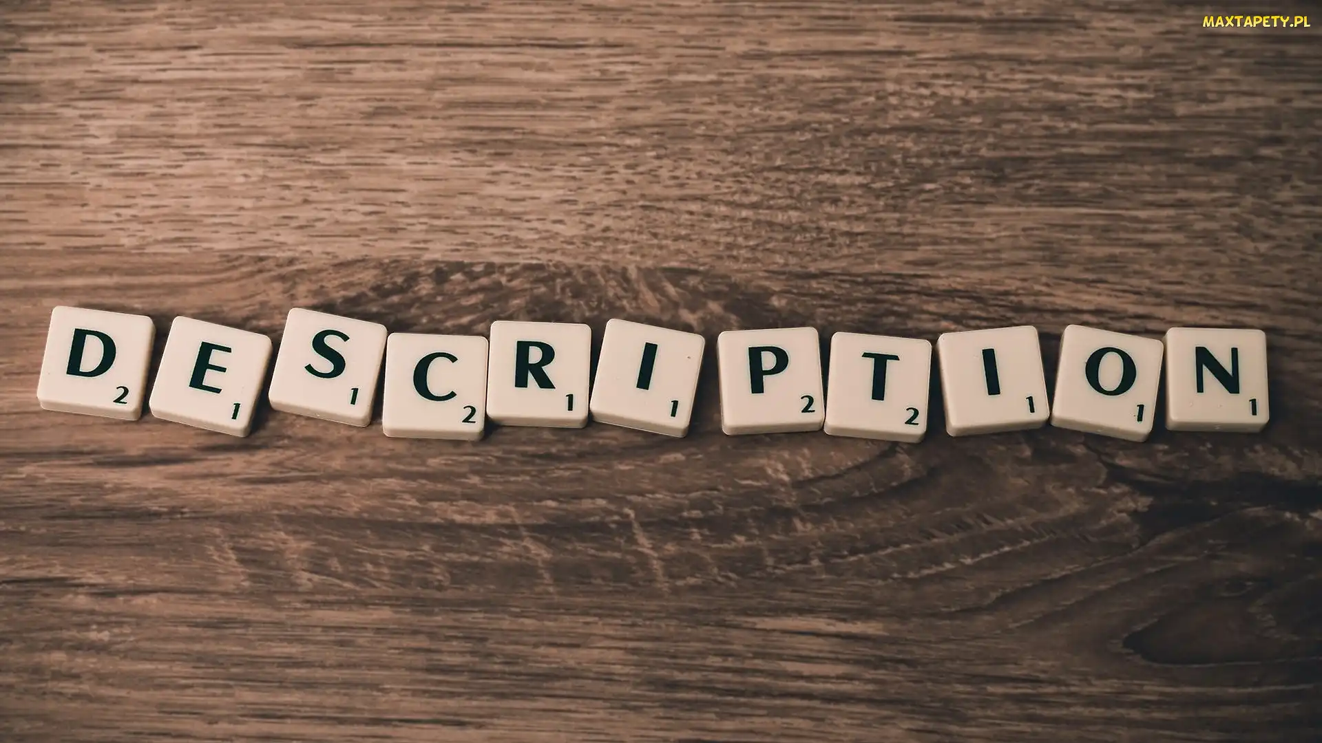 Gry towarzyskie, Deski, Napis, Description, Scrabble