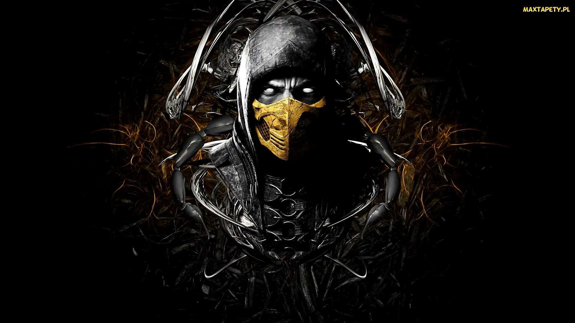 Mortal Kombat, Maska, Twarz, Scorpion, Gra