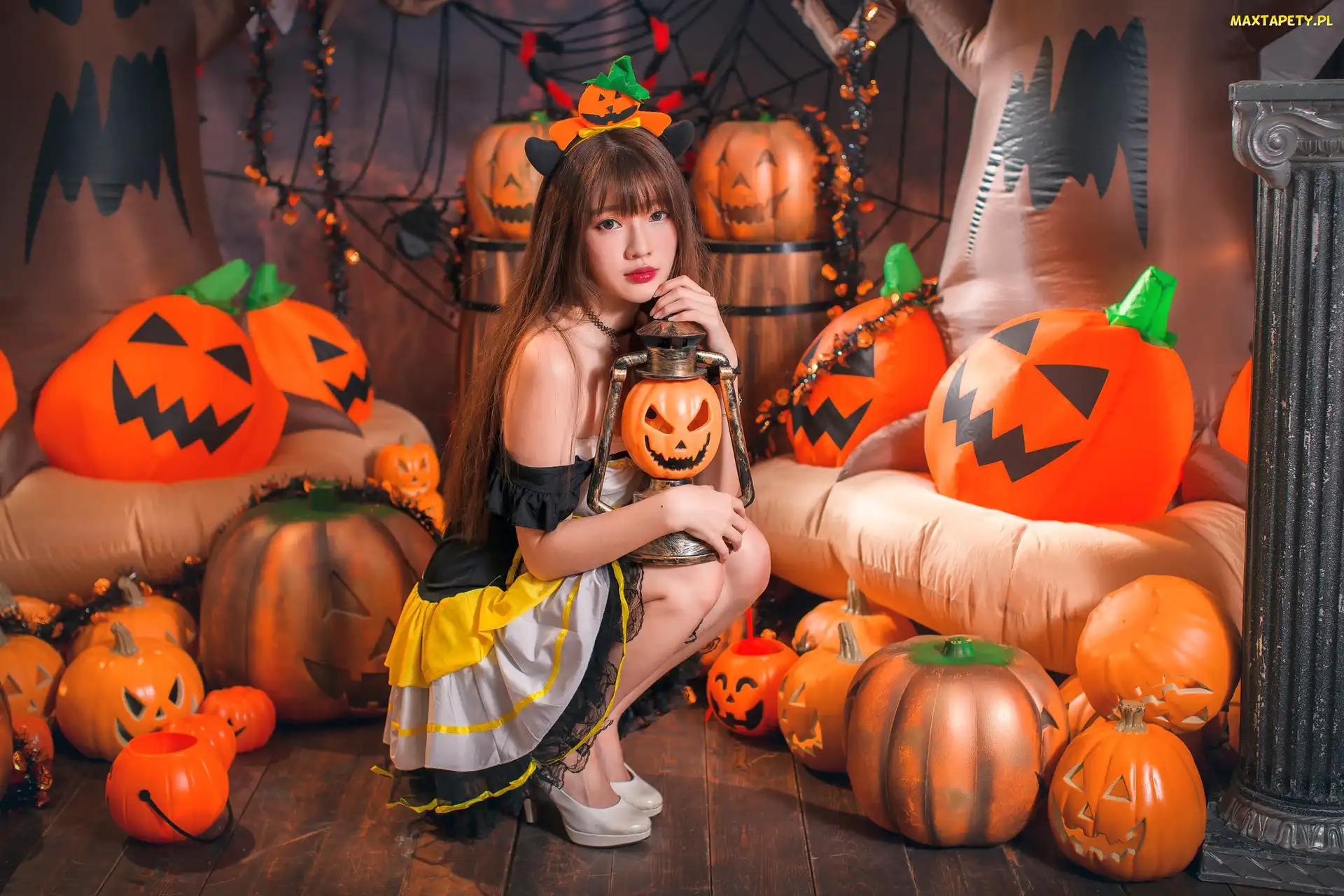 Halloween, Dziewczyna, Dynie