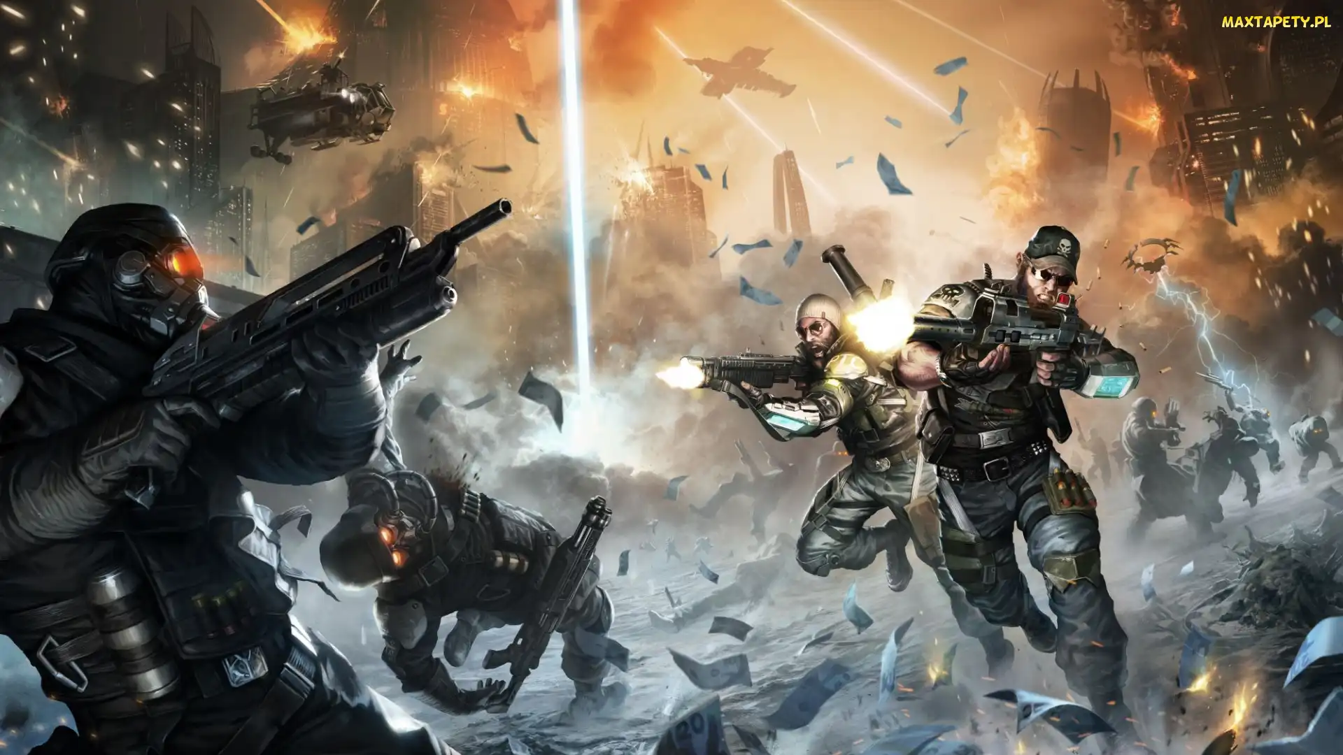 Killzone Najemnik, Żołnierze, Gra, Postacie, Bitwa, Killzone Mercenary, Strzały, Walka