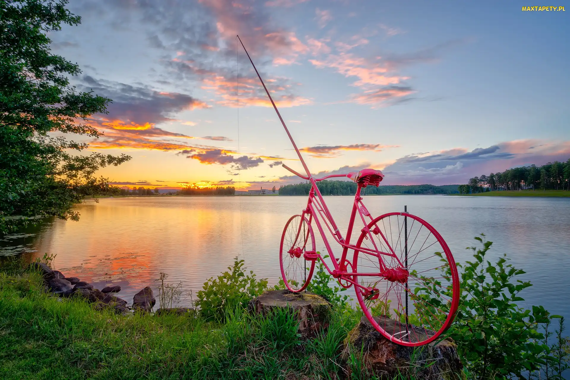 Rower, Wędka, Jezioro