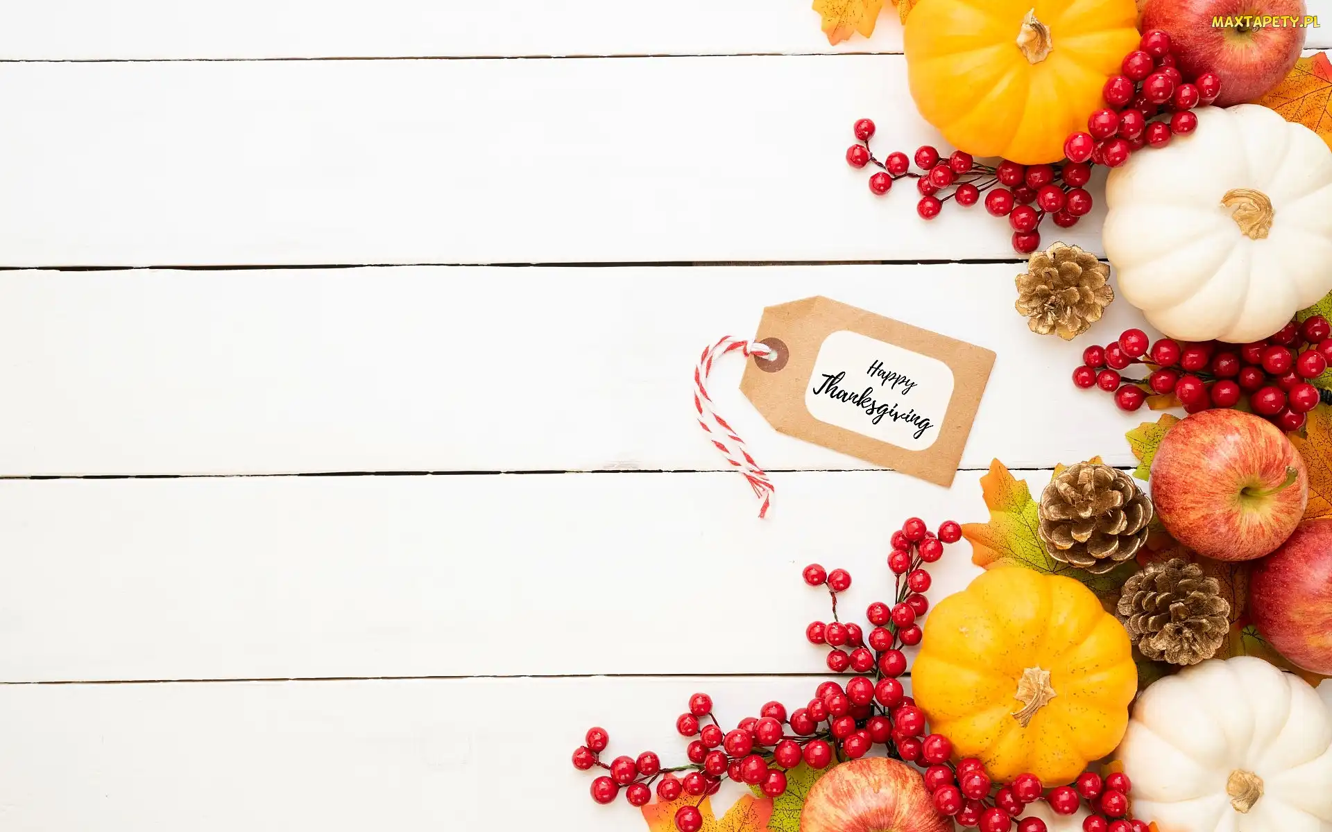 Jabłka, Jagody, Dynie, Sztuczne, Święto Dziękczynienia, Szyszki, Thanksgiving, Deski
