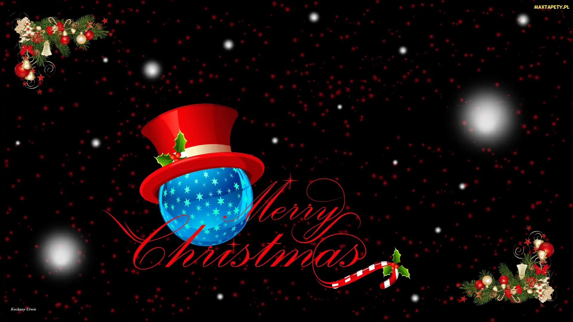 Boże Narodzenie, Cylinder, Napis, Merry Christmas, Stroiki