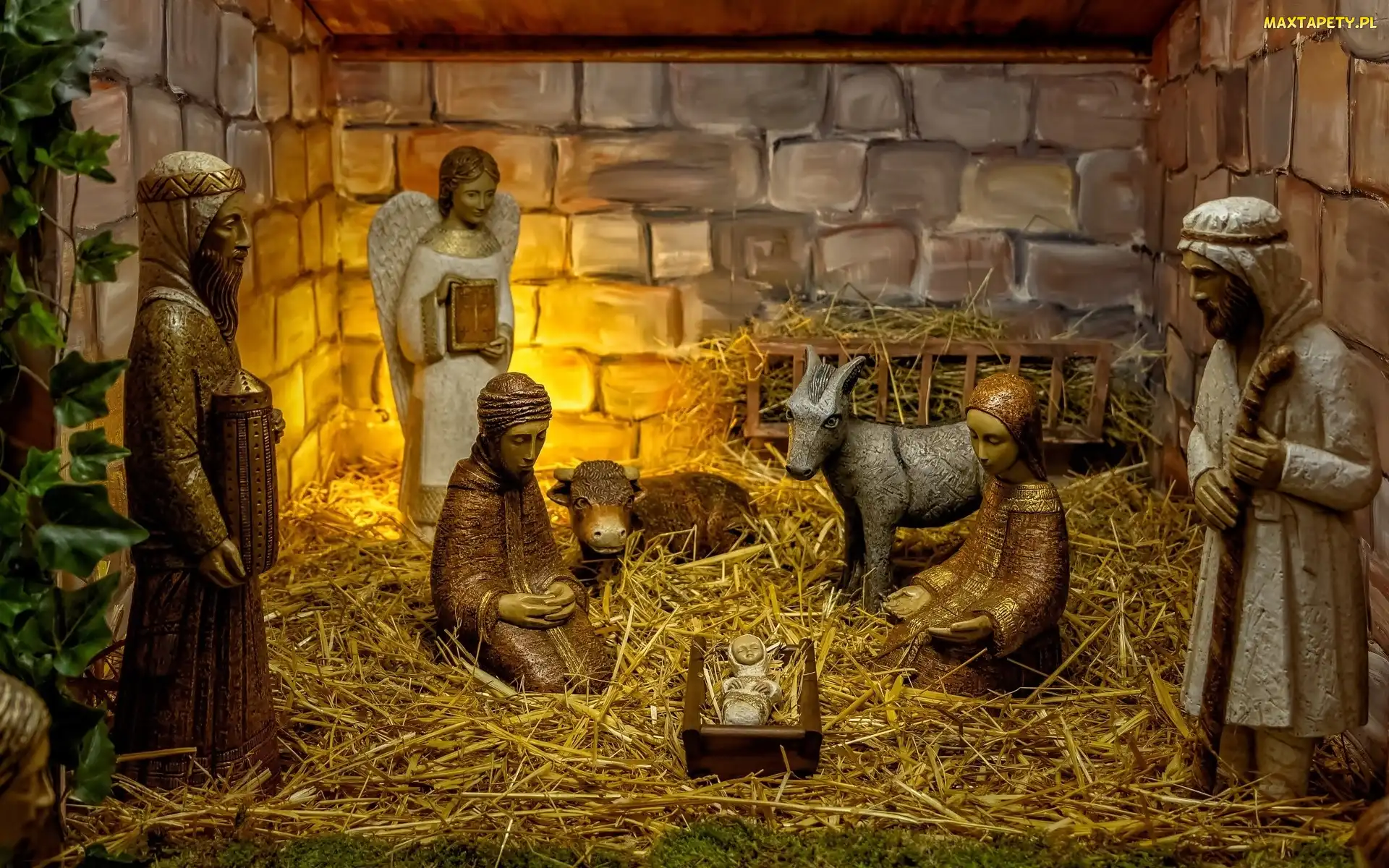 Jezus, Boże Narodzenie, Szopka, Sianko, Żłóbek