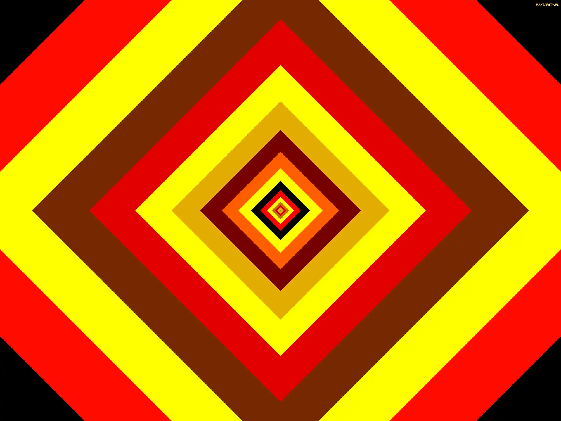 Abstrakcja, Paski, Kolorowe, Kwadraty