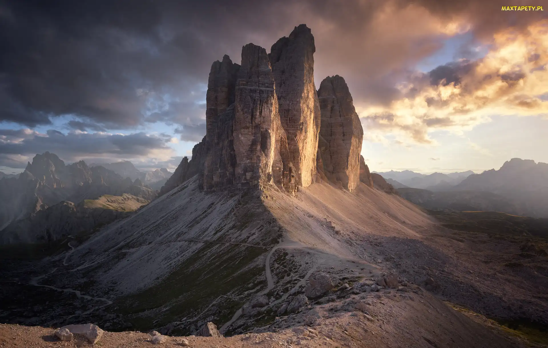 Włochy, Dolomity, Skały, Góry, Masyw, Tre Cime di Lavaredo