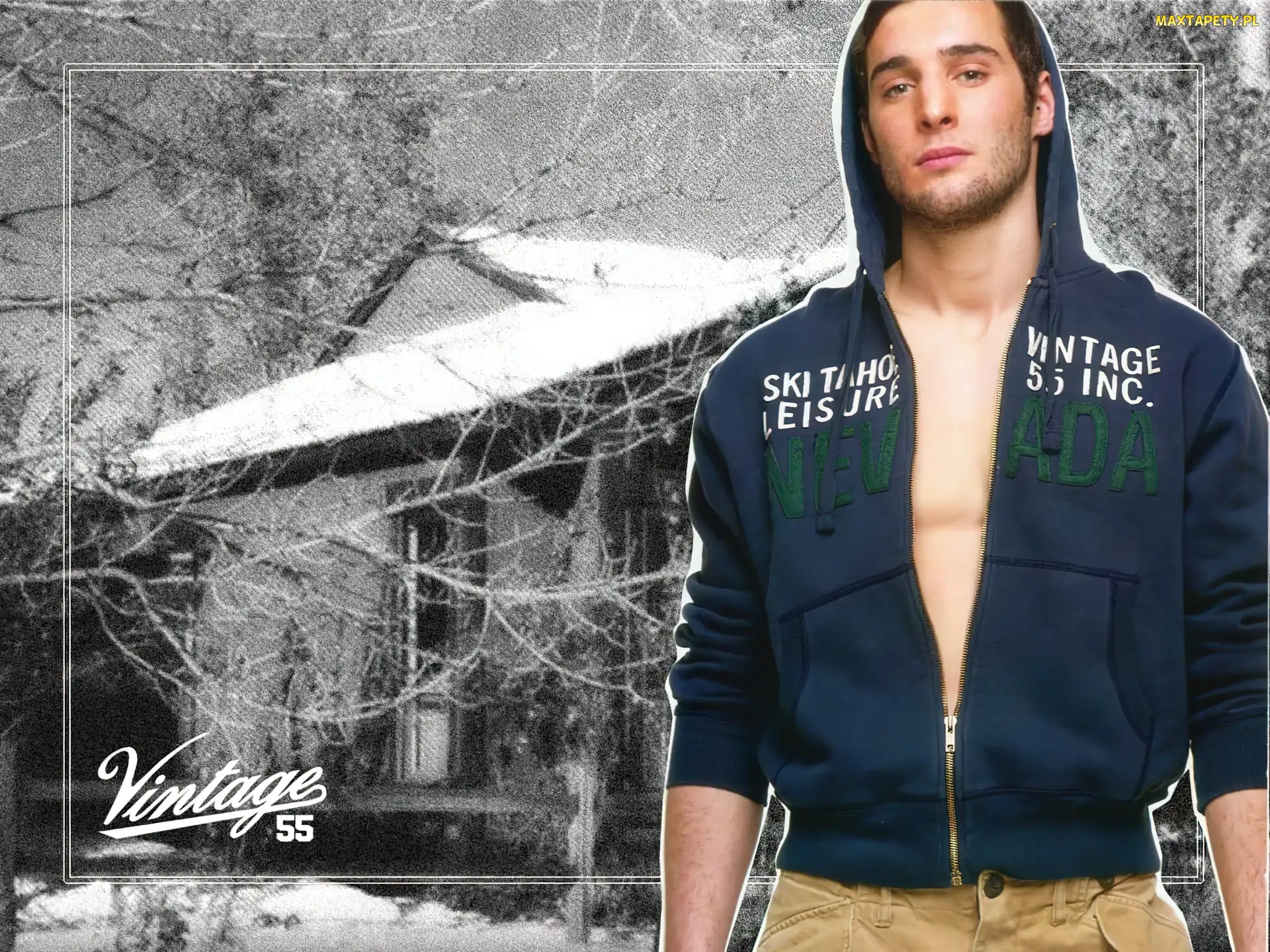 kaptur, bluza, Vintage 55, mężczyzna