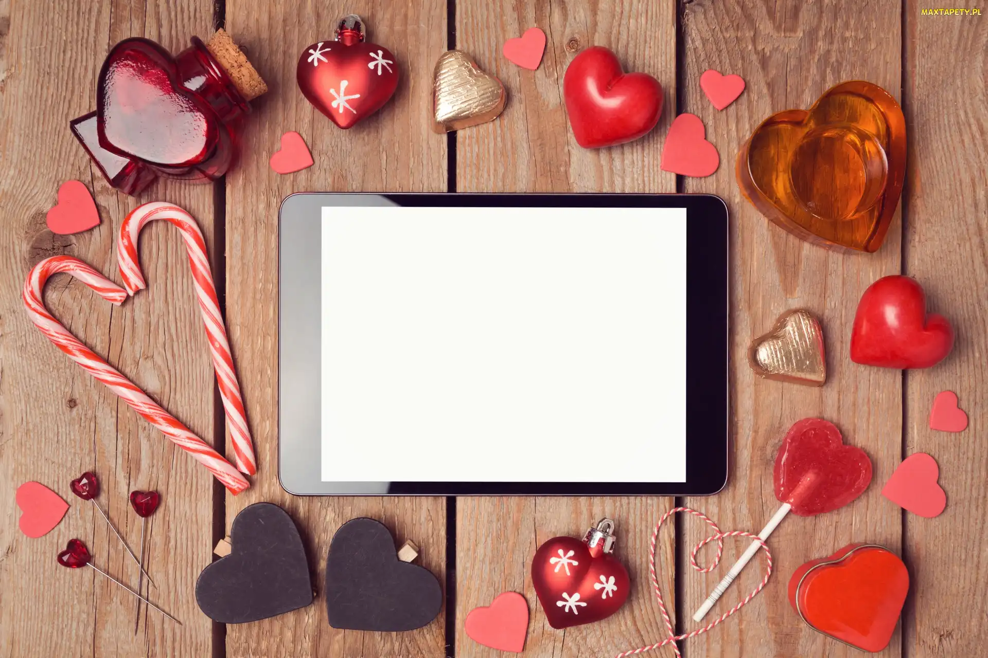 Serduszka, Tablet, Lizaki