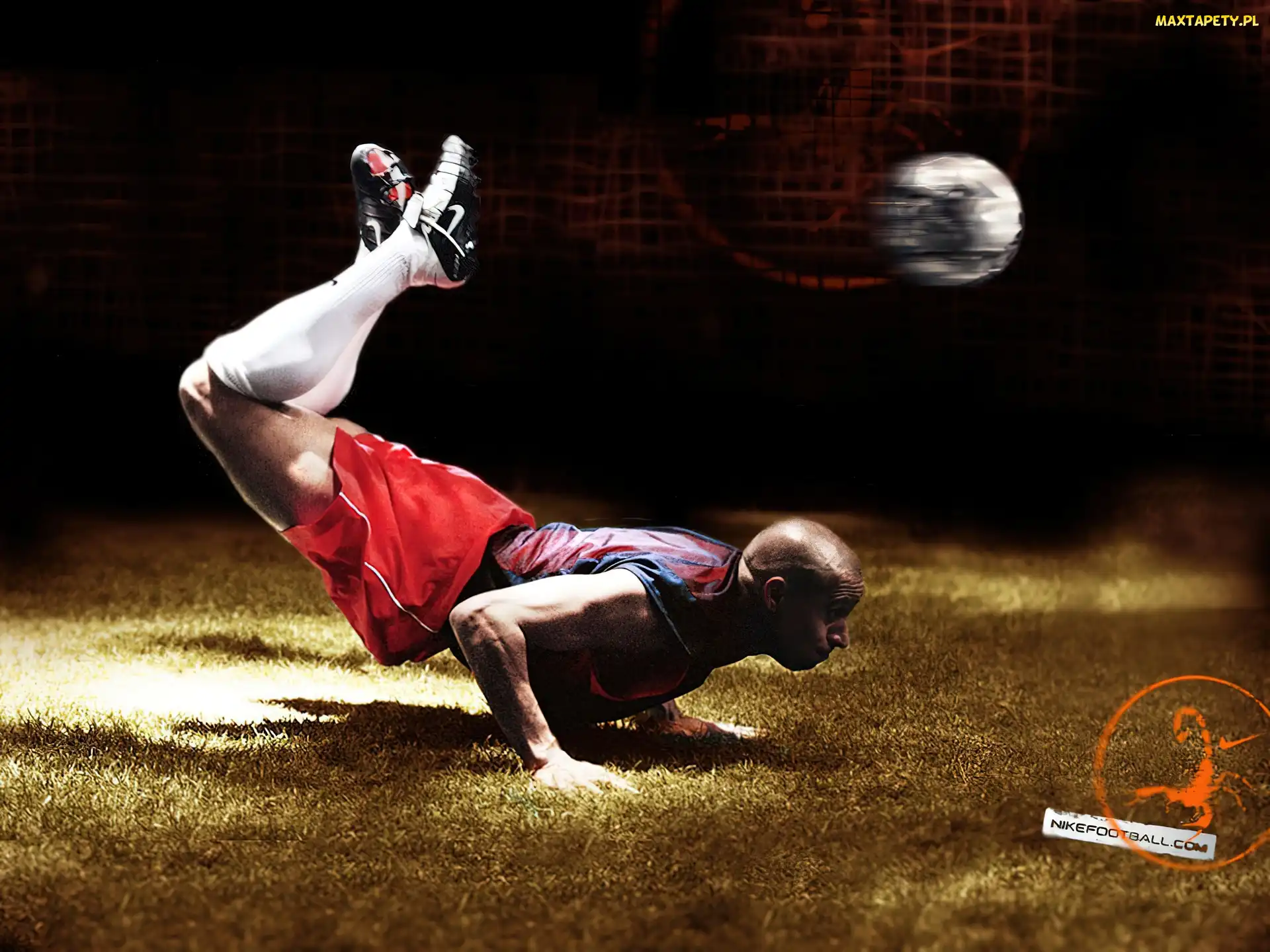 mężczyzna, nożna, piłka, sport, Nike