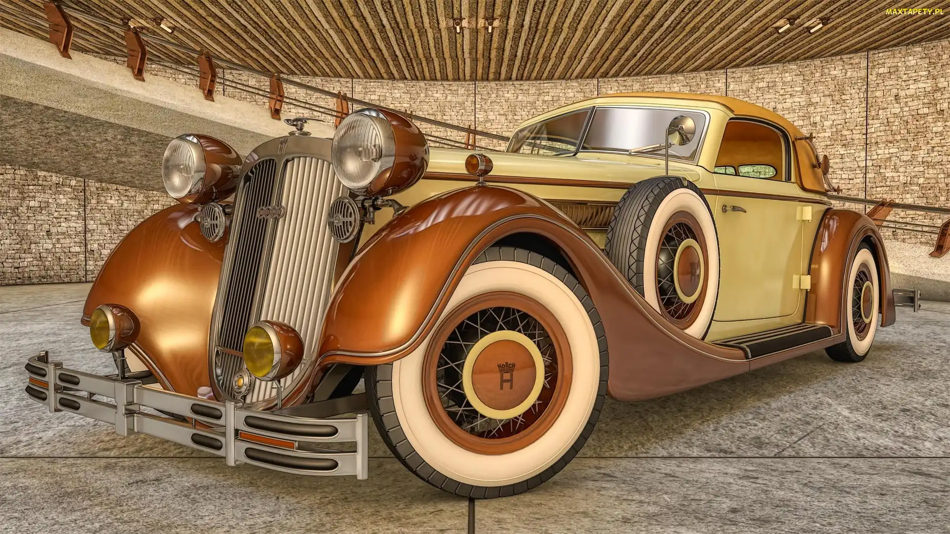 1937, Samochód zabytkowy, Horch 853 Sport, Cabrio