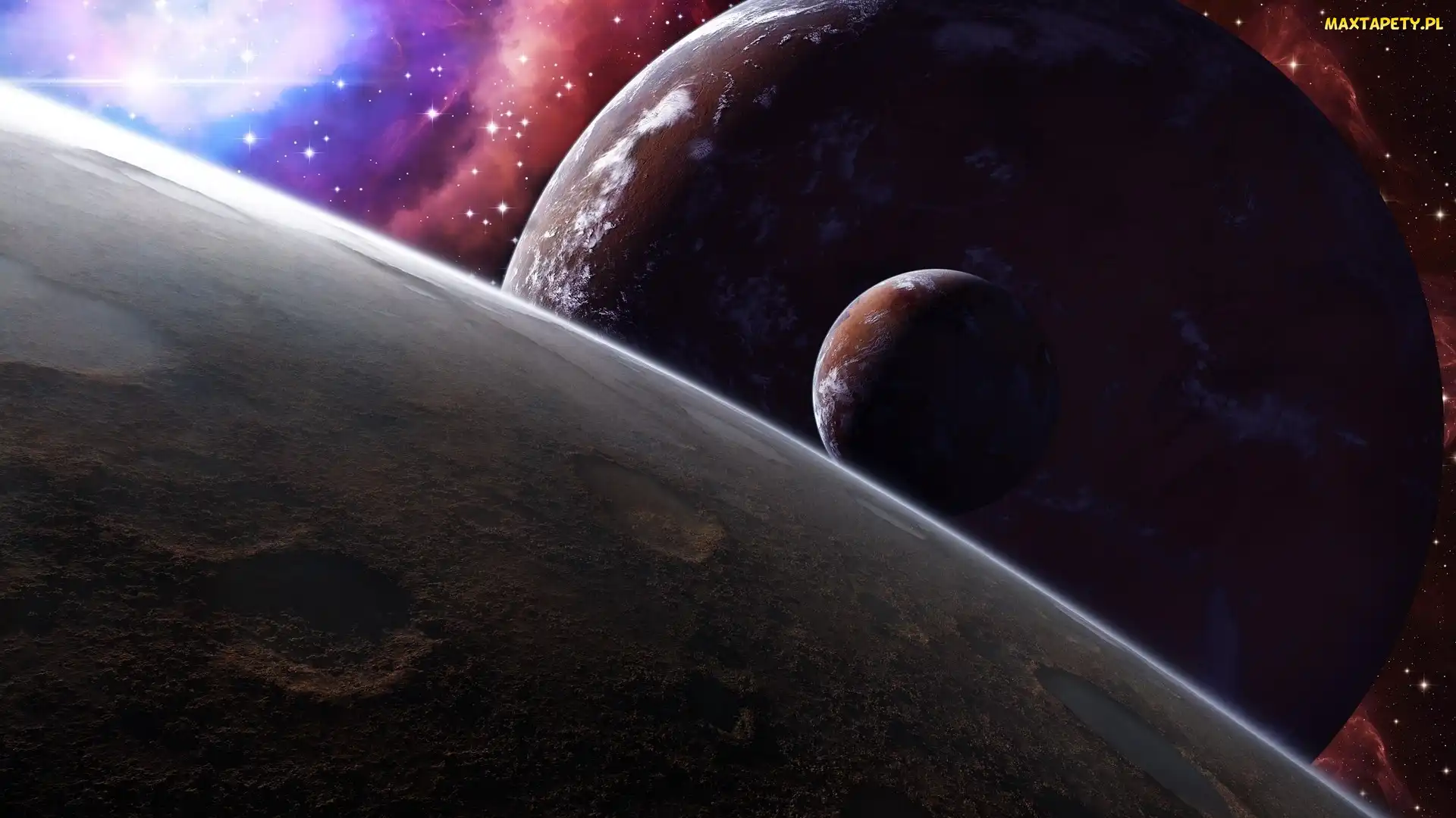 Kosmos, 2D, Gwiazdy, Galaktyka, Planety