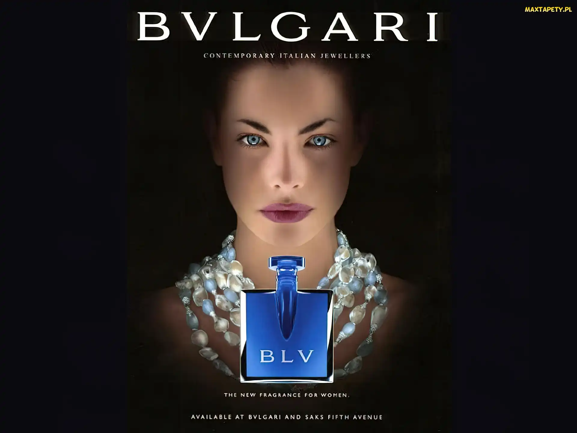 kobieta, biżuteria, flakon, perfumy, Bvlgari