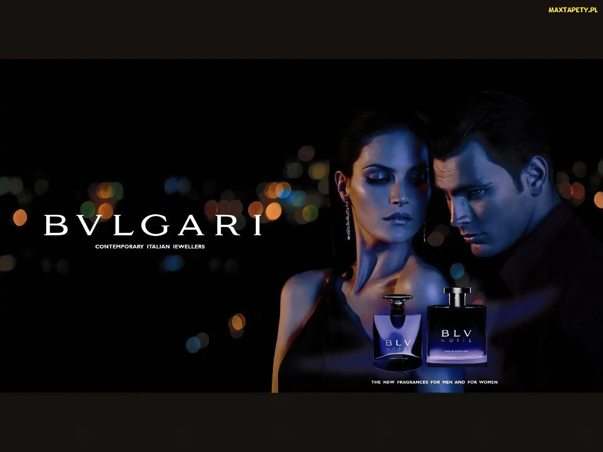 kobieta, perfumy, flakon, mężczyzna, Bvlgari