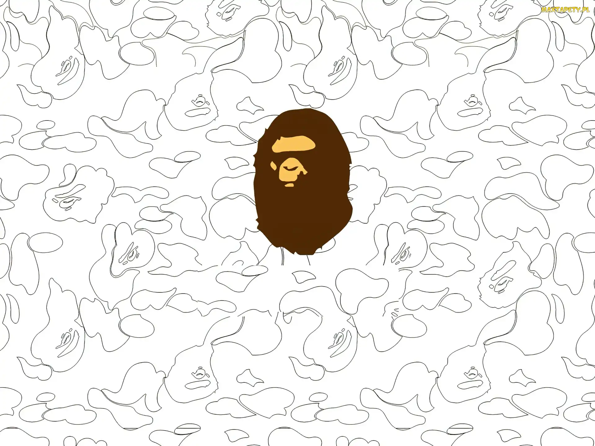 Bathing Ape, małpa, głowa