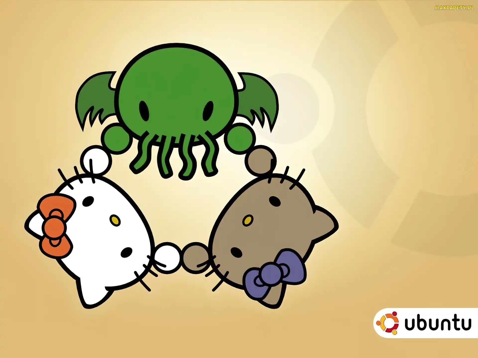 krąg, kitty, Ubuntu, hello
