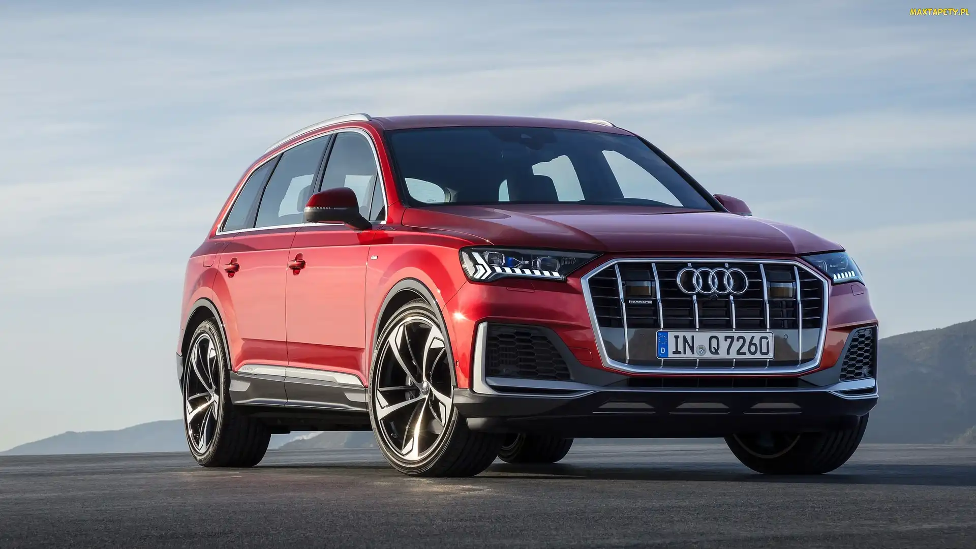 Audi Q7, Przód, Czerwone
