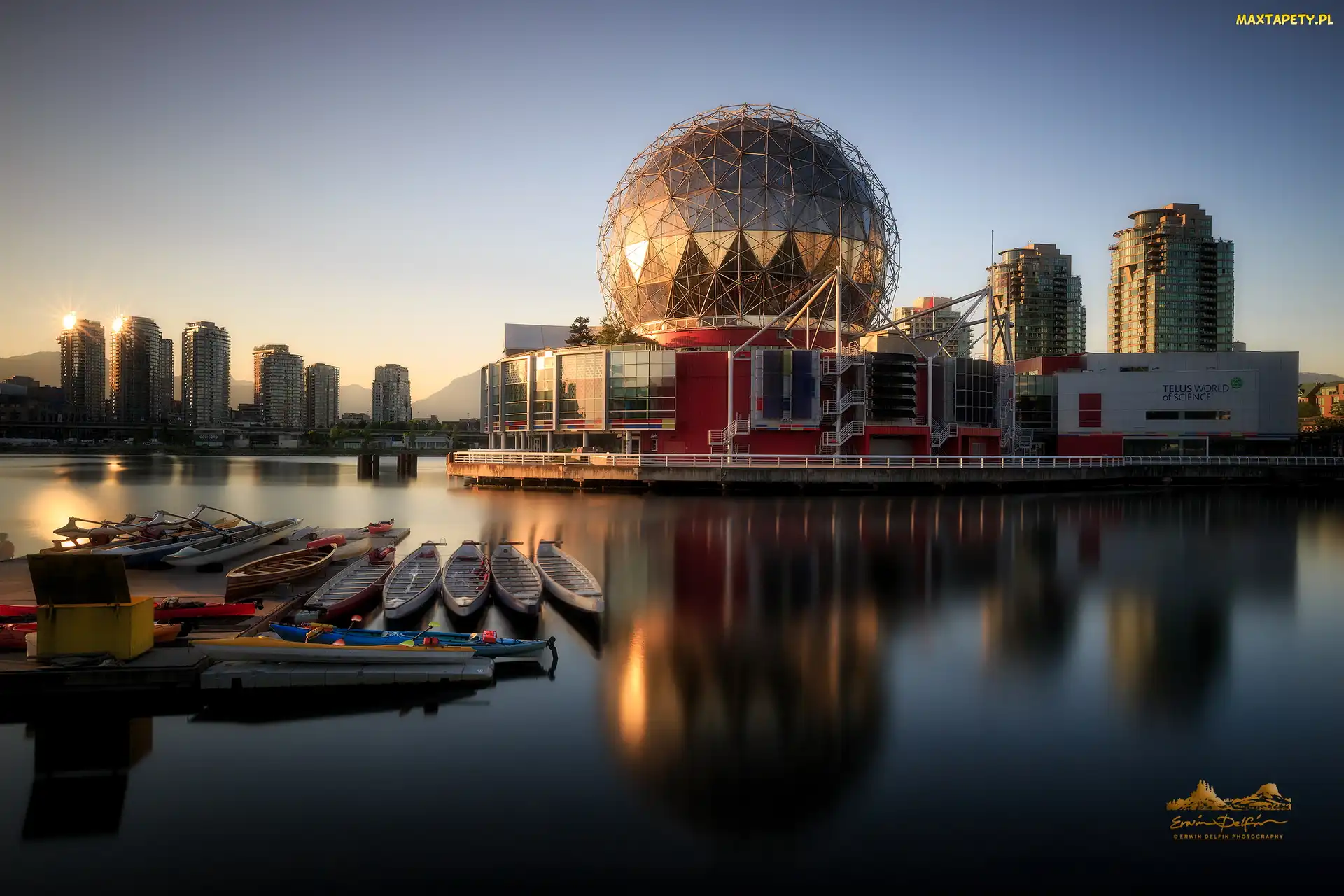 Vancouver, Kajaki, Muzeum Nauki, Kanada, Rzeka Fraser, Kopuła, Science World at TELUS