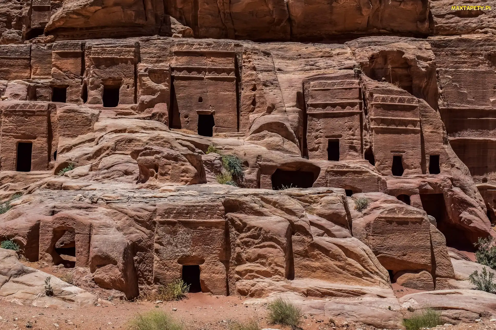 Zabytek UNESCO, Jordania, Skała, Ruiny, Grobowce, Petra